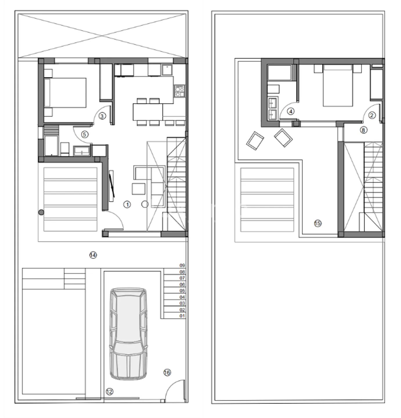 Modern Townhouse in Sierra Cortina Urbanization — Floor Plan 2