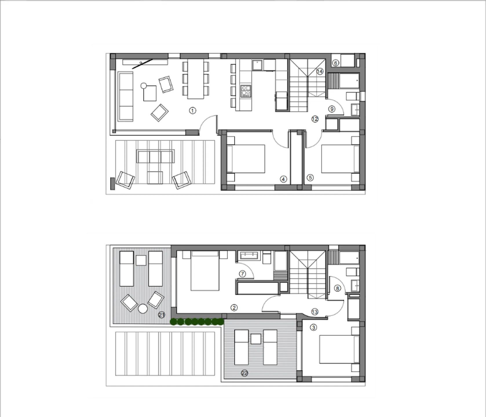 Modern Luxury Villa in Sierra Cortina Urbanization — Floor Plan 2
