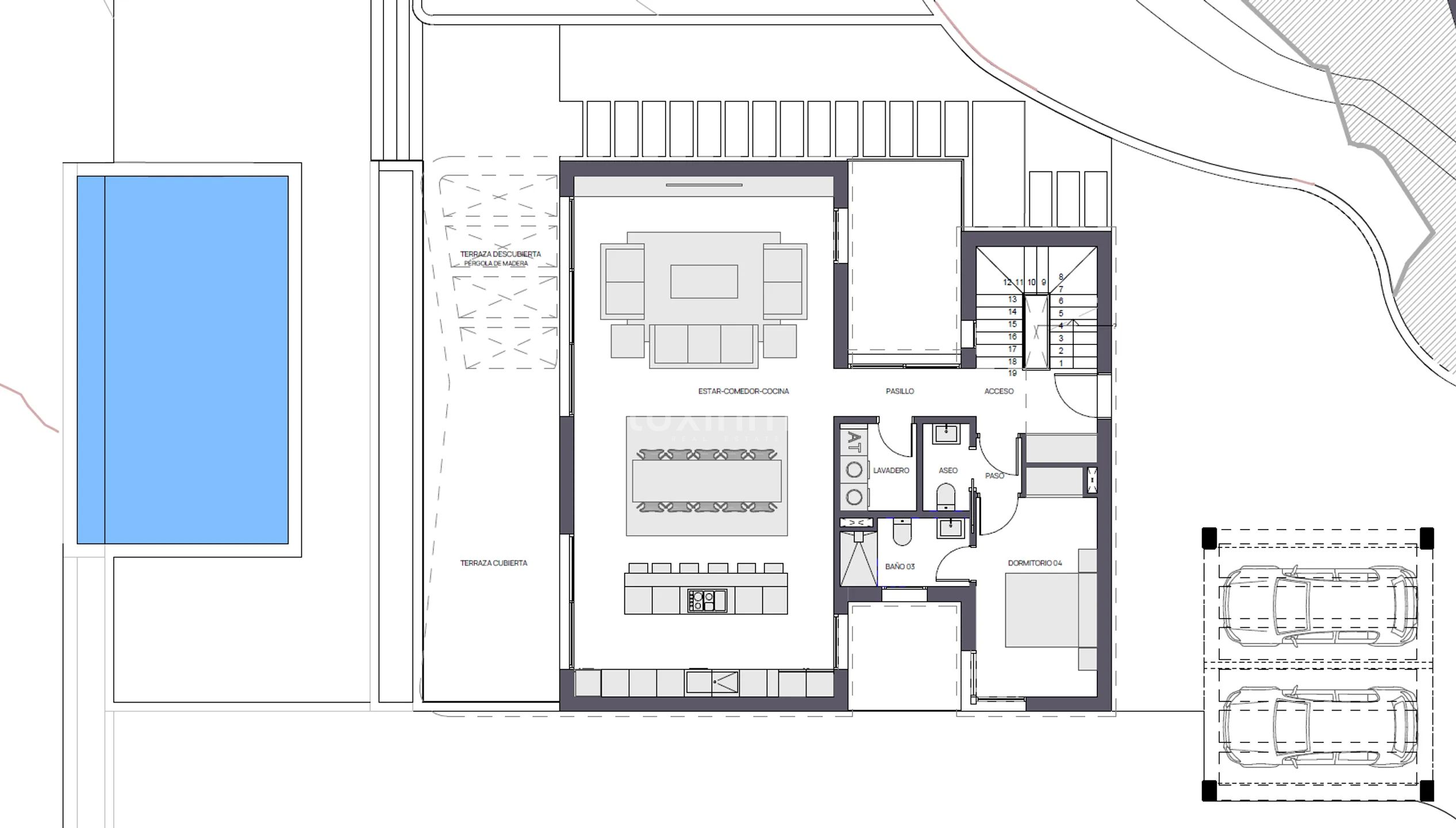 Architect-designed villa for sale in Benissa Costa — Floor Plan 3