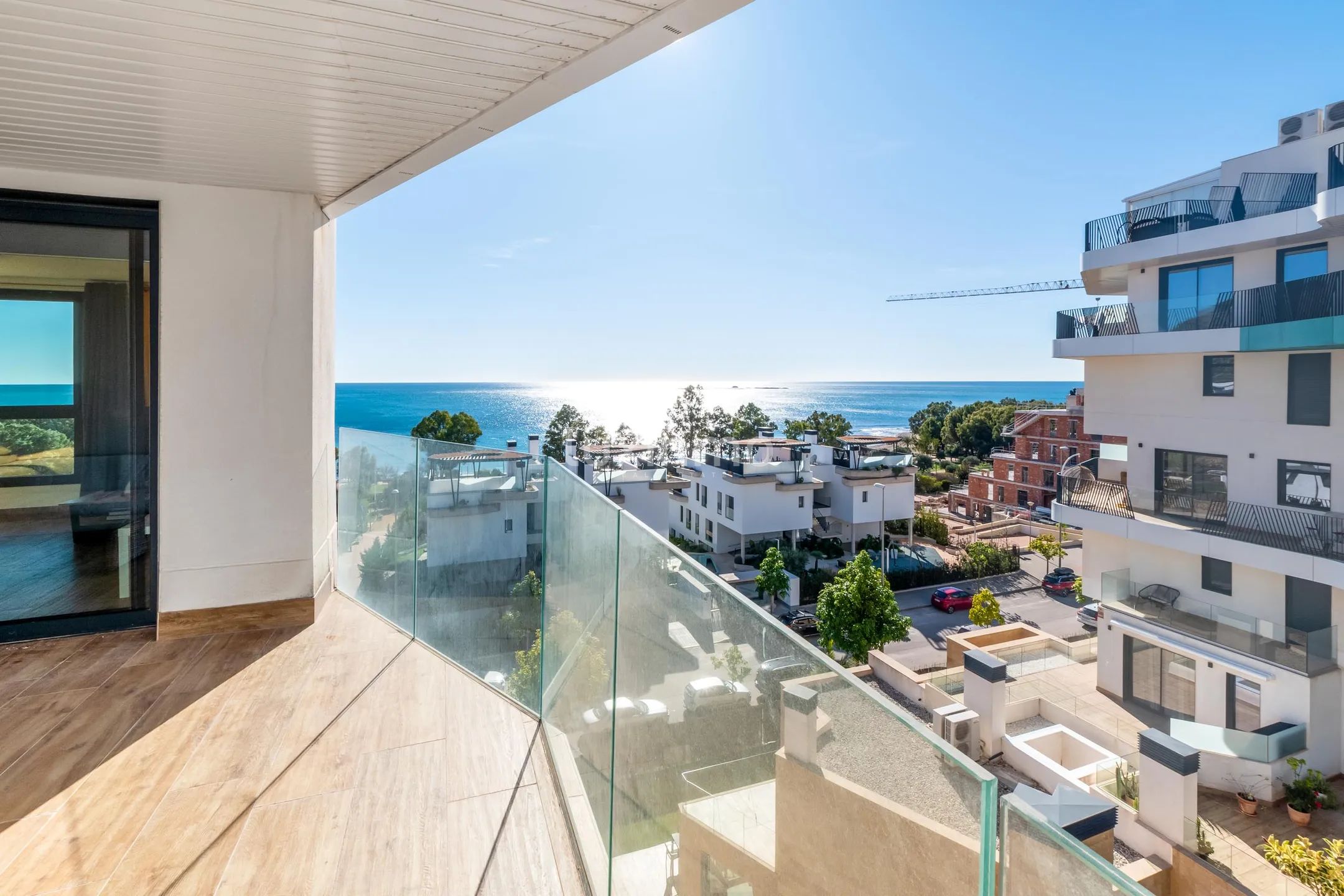 Appartement avec vue sur la mer à Villajoyosa avec 3 lits, terrasse et commodités
