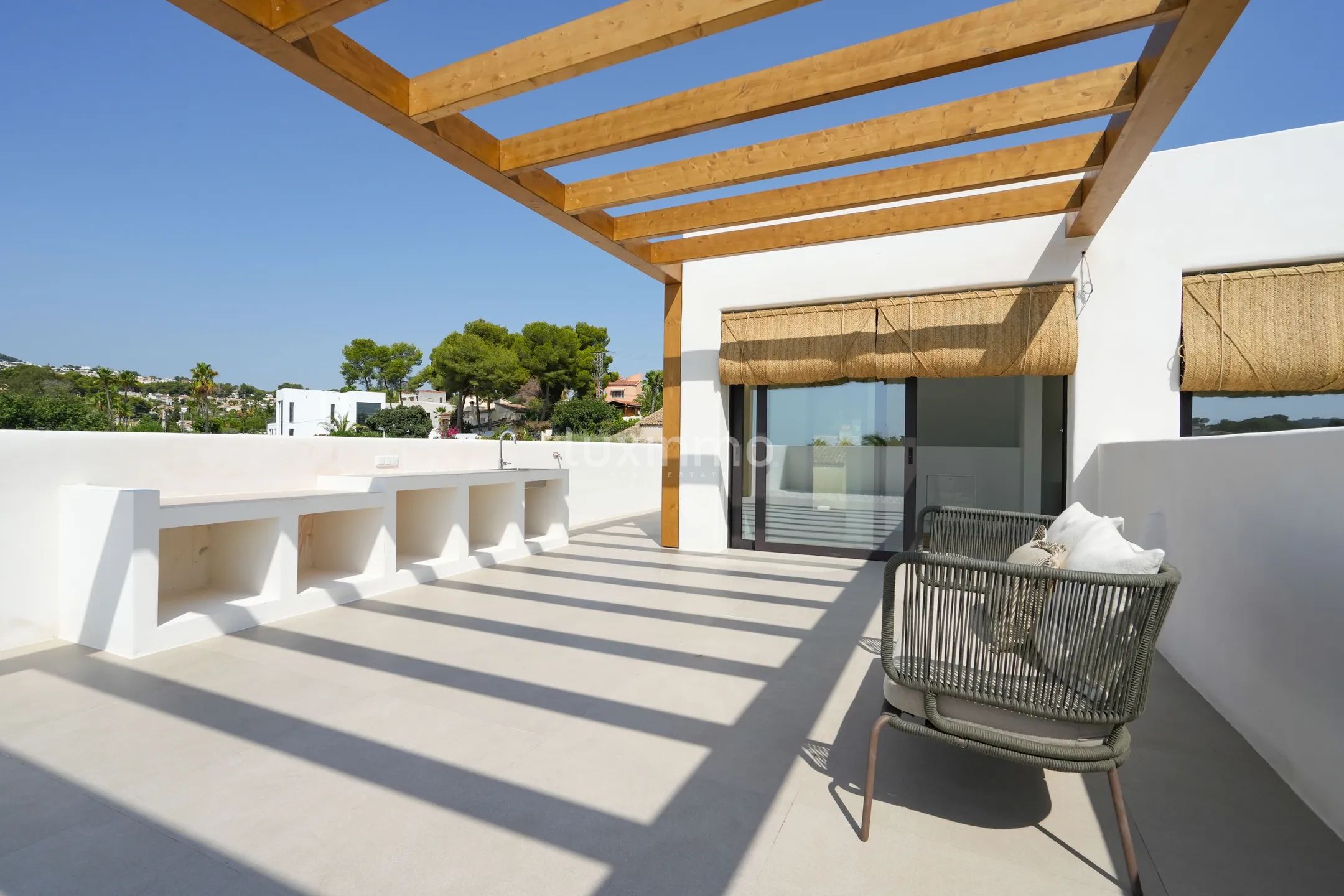 Prachtig, modern, vrijstaand huis in Ibiza-stijl met uitzicht op zee in Moraira — photo 25