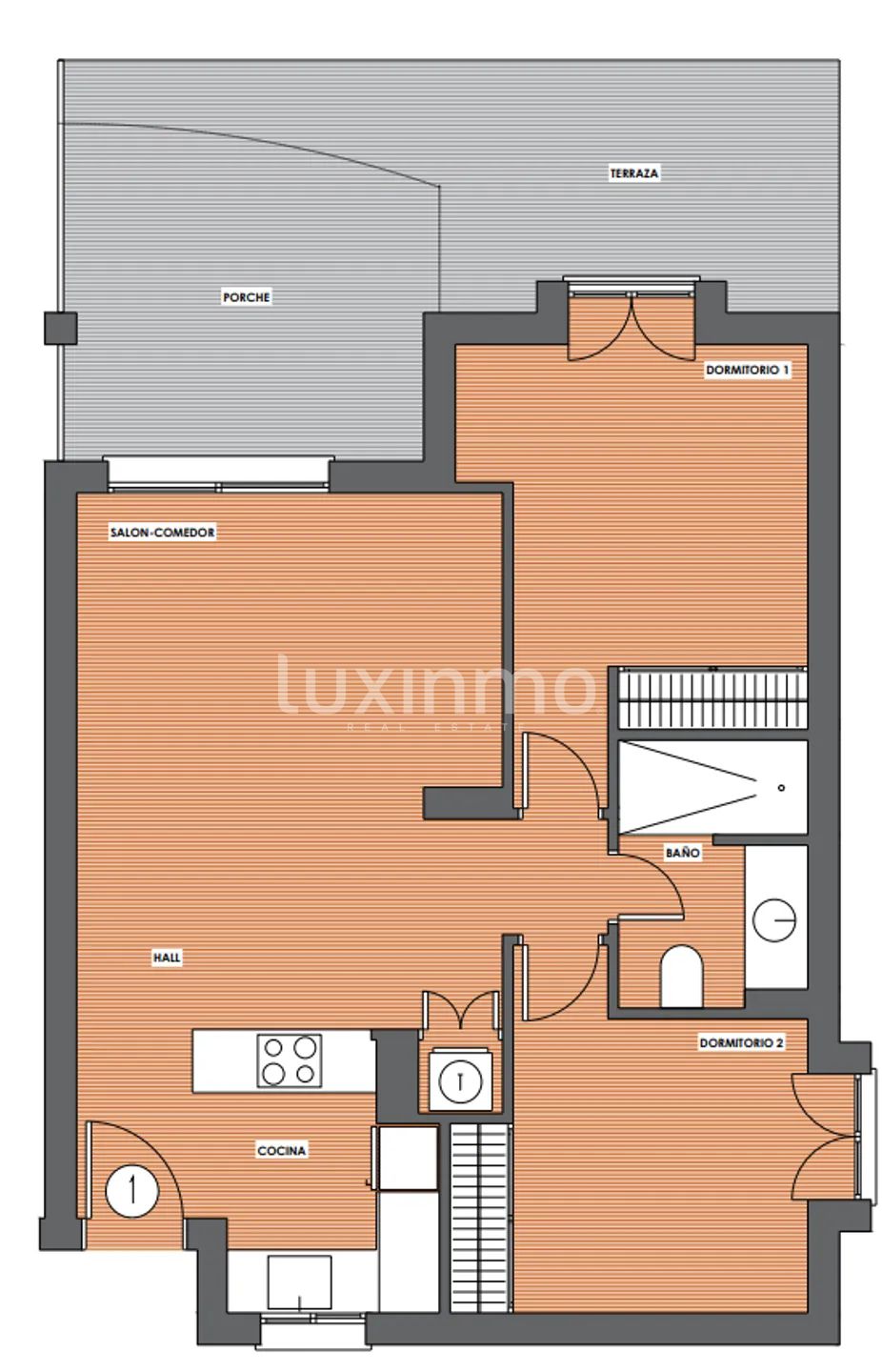 Modern Bungalow in El Montgó — Floor Plan 1