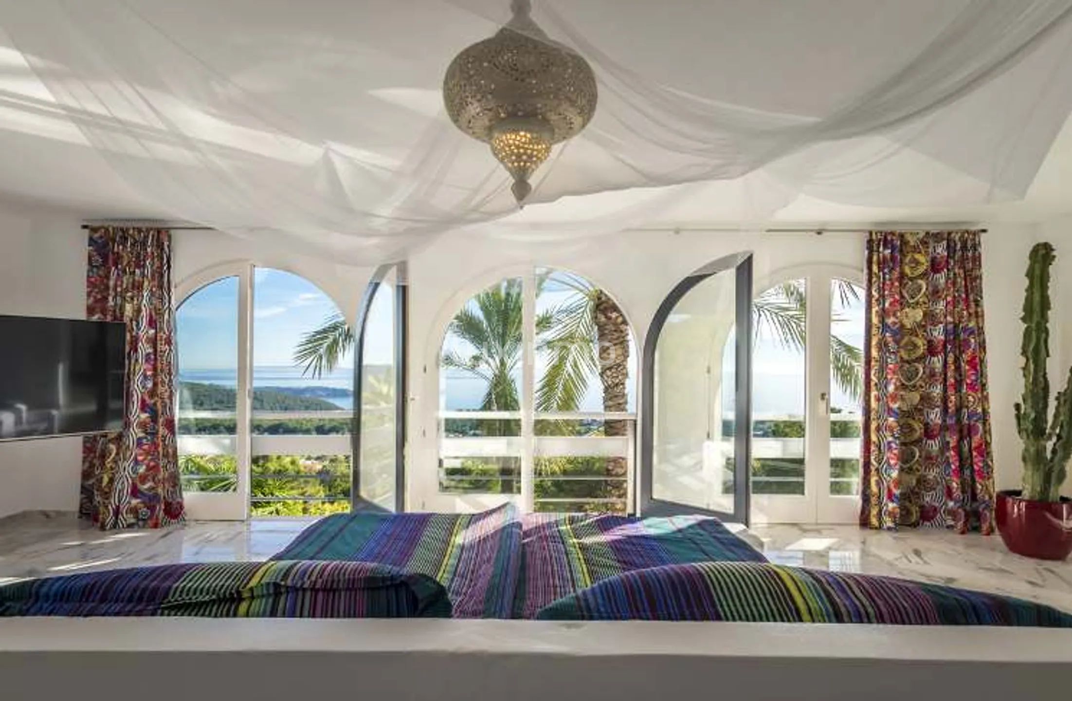 Villa Soleil - Elegante villa met zeezicht in Es Cubells, Ibiza — photo 33