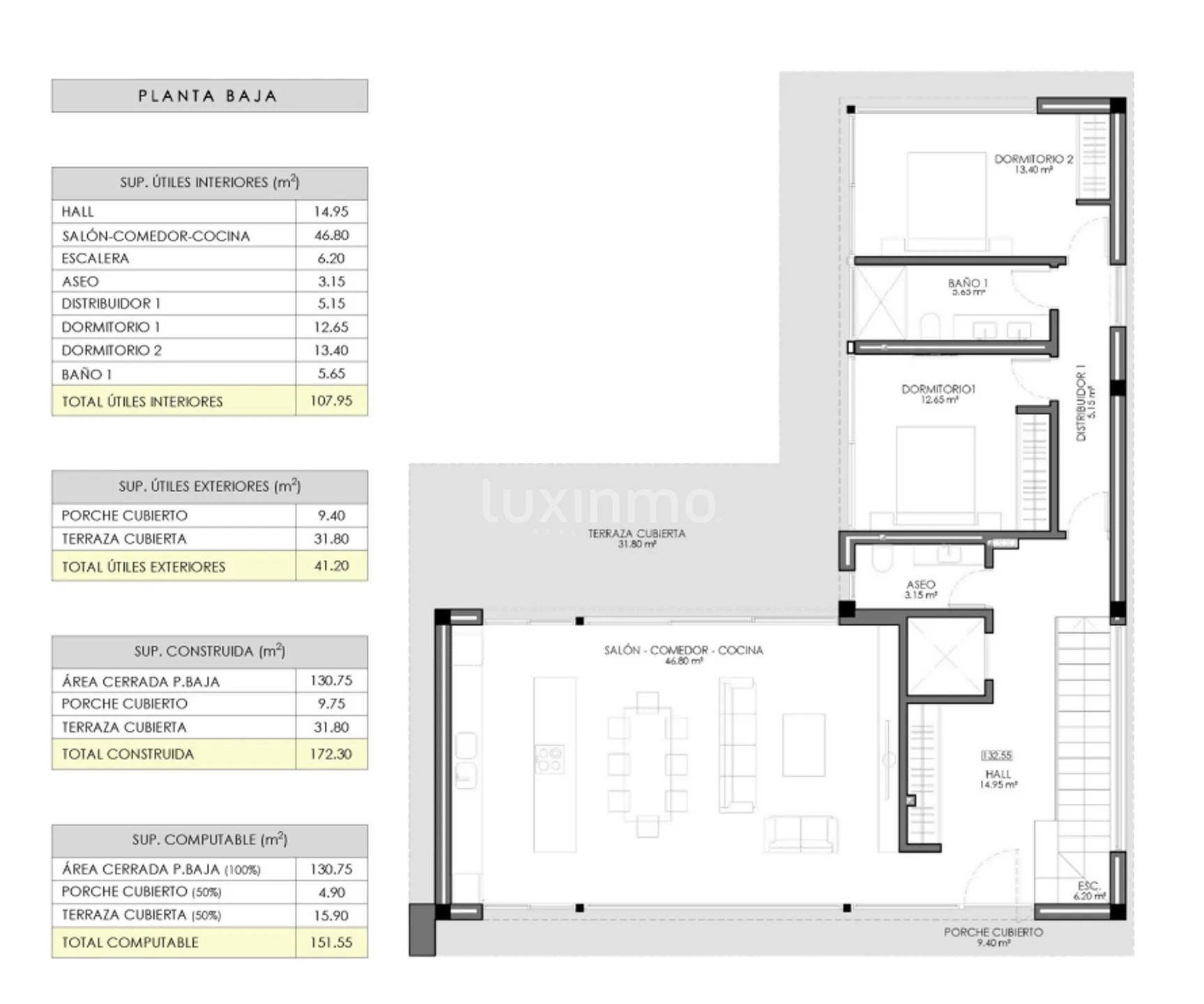 Luxury modern 4-Bedroom detached house with private pool and amenities in Sierra Cortina, Finestrat — Floor Plan 2