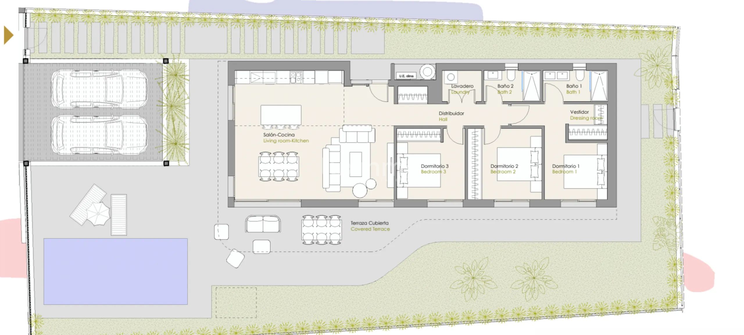 Modern Villa in Urb. Sierra Cortina — Floor Plan 1
