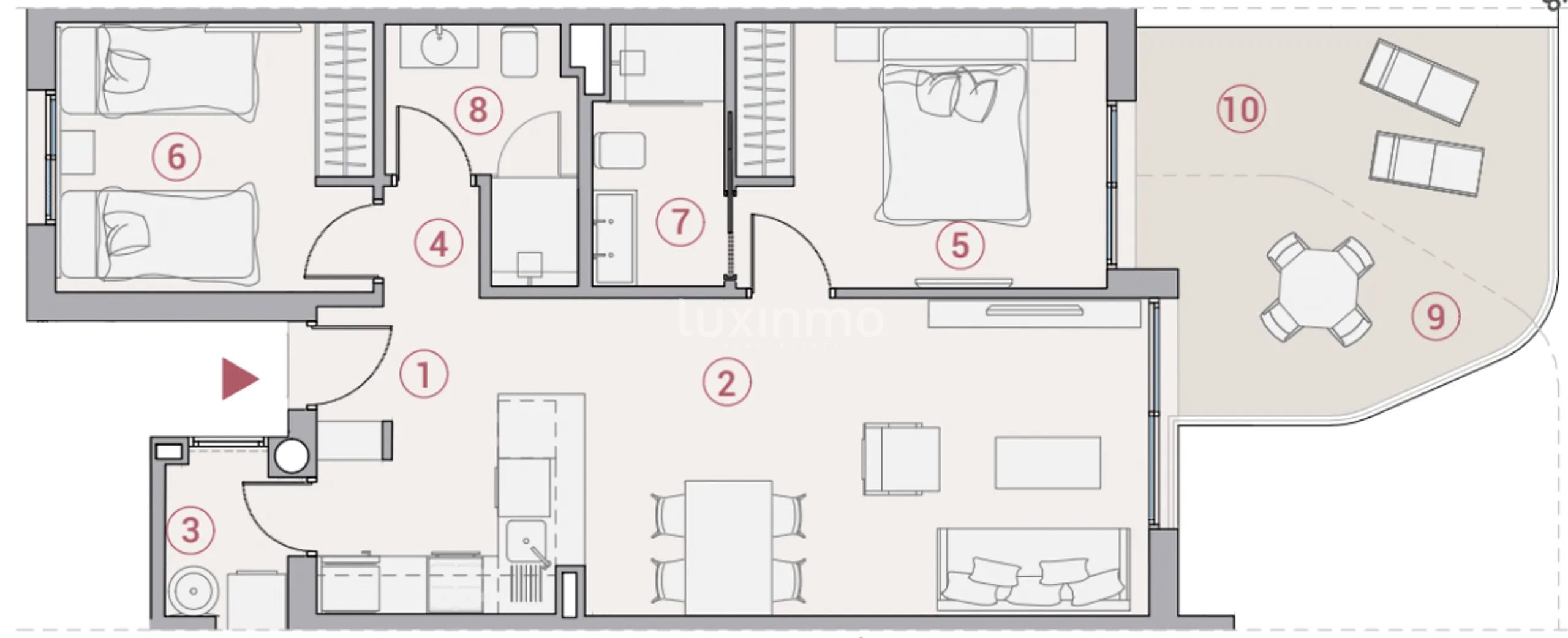 Modern Apartment in Calpe-Manzanera — Floor Plan 1