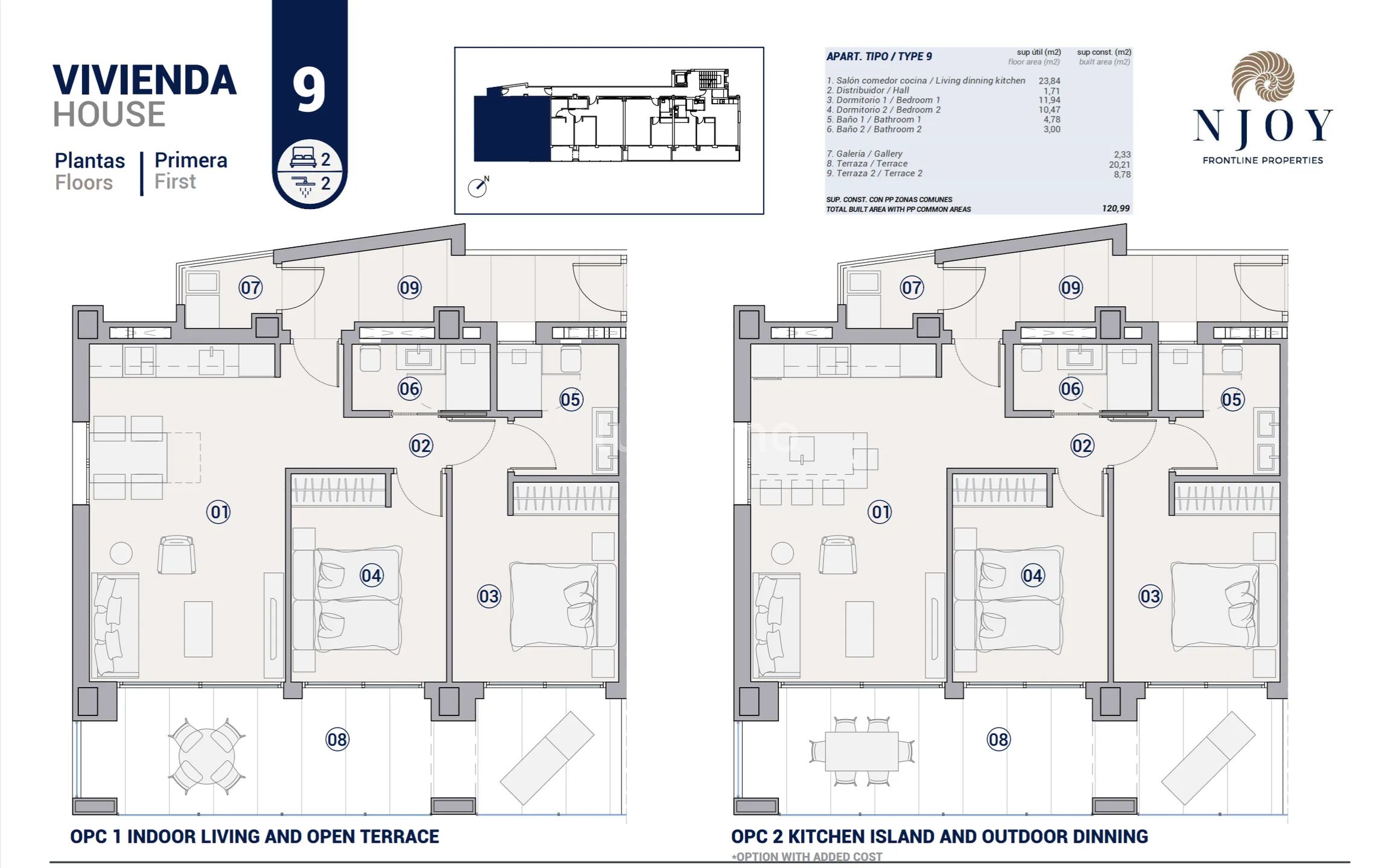 Modern Luxury Apartment in Poble Nou — Floor Plan 1