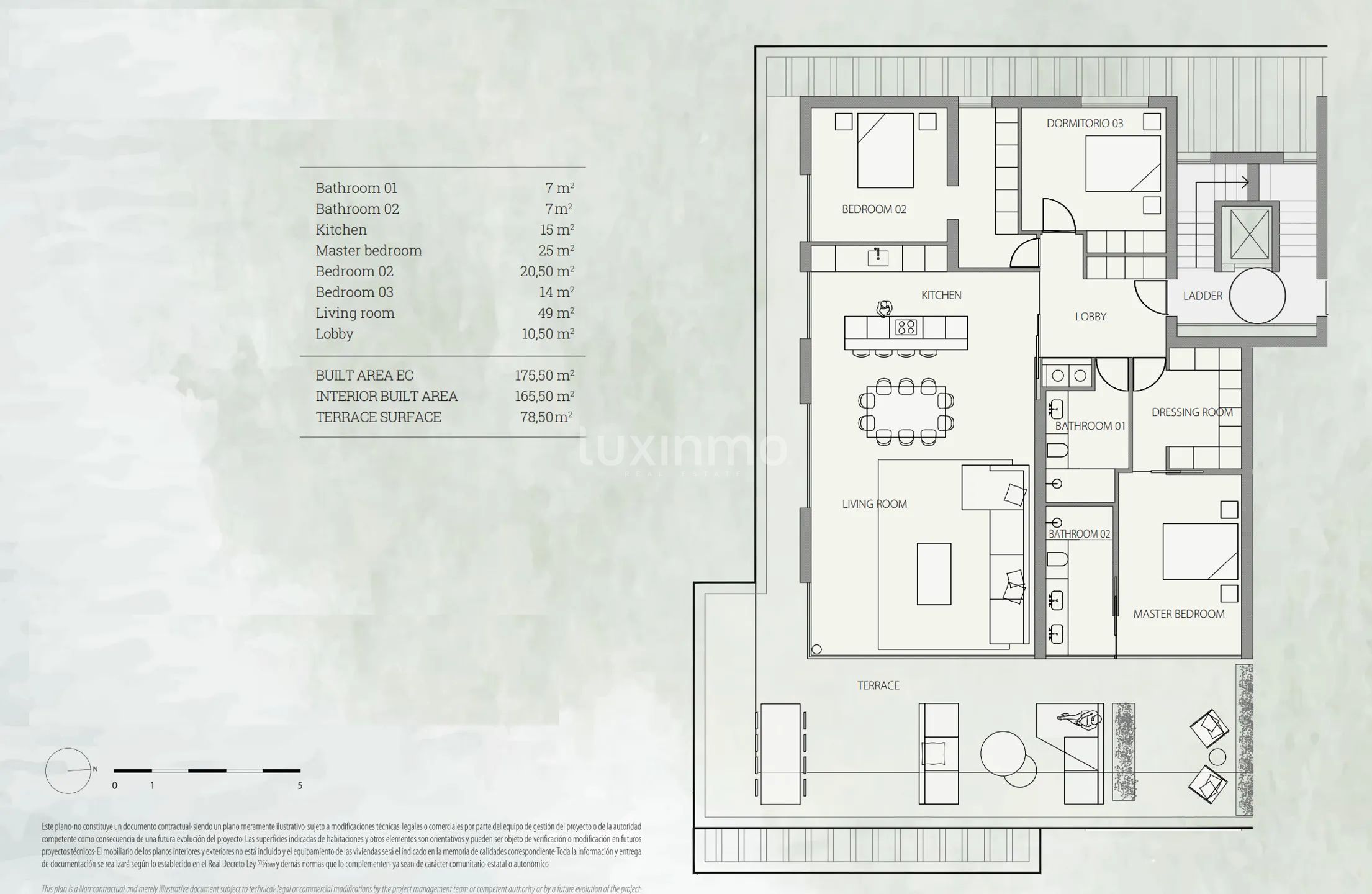 Modern Apartment in The Galley — Floor Plan 1