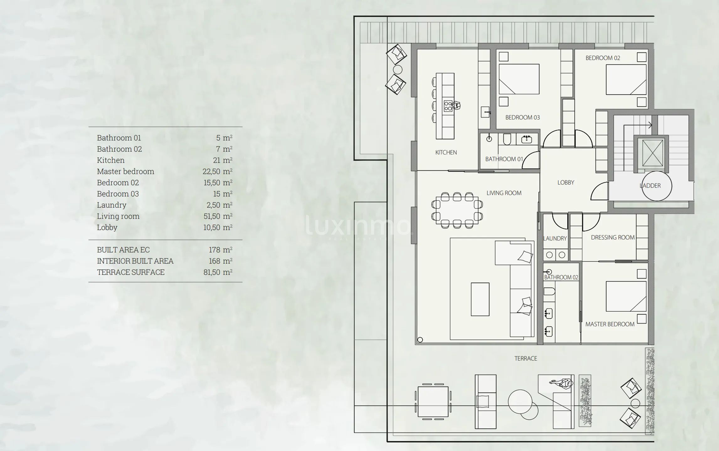 Modern Apartment in The Galley — Floor Plan 1