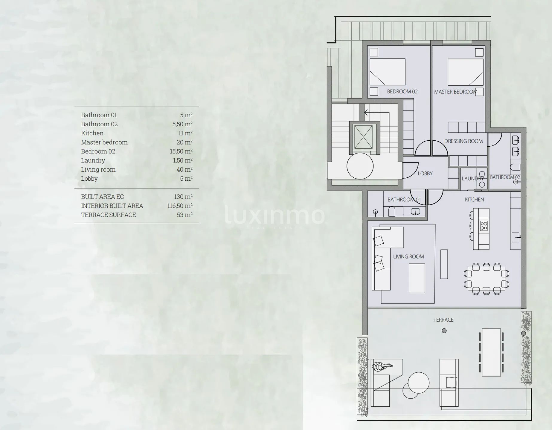 Modern Apartment in The Galley — Floor Plan 1
