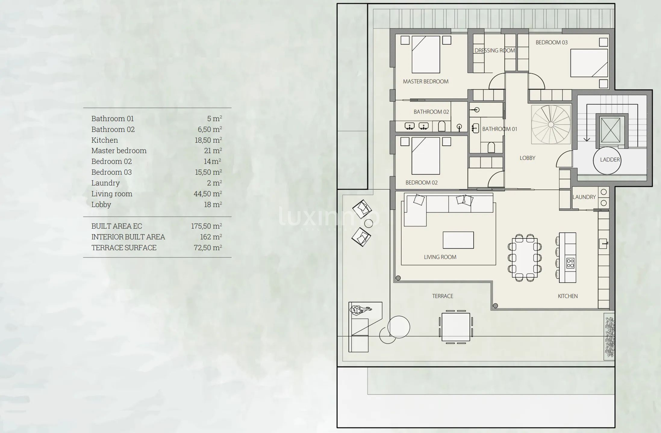 Modern Apartment in The Galley — Floor Plan 1