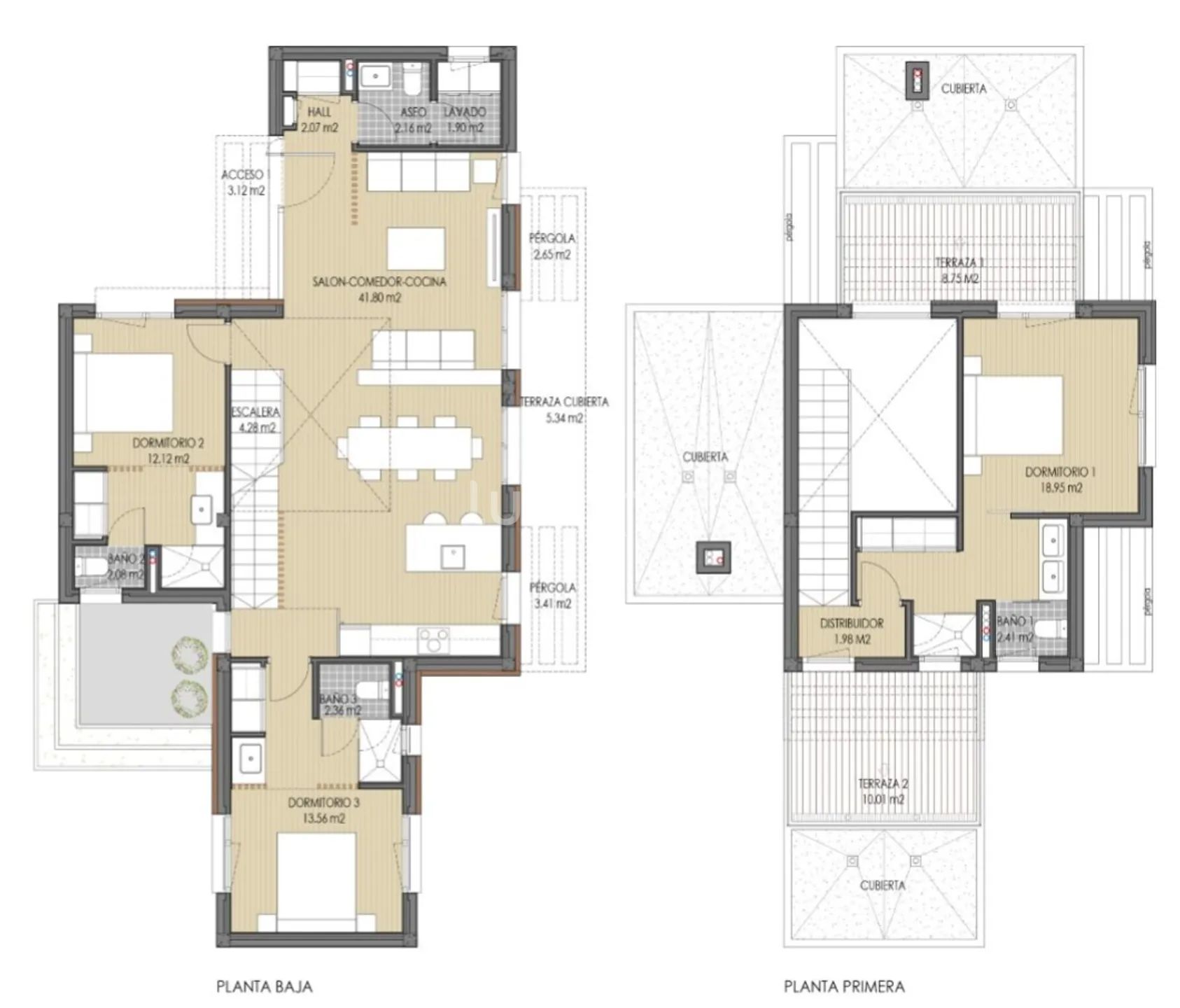 Modern Luxury Villa in Sierra Cortina Urbanization — Floor Plan 1