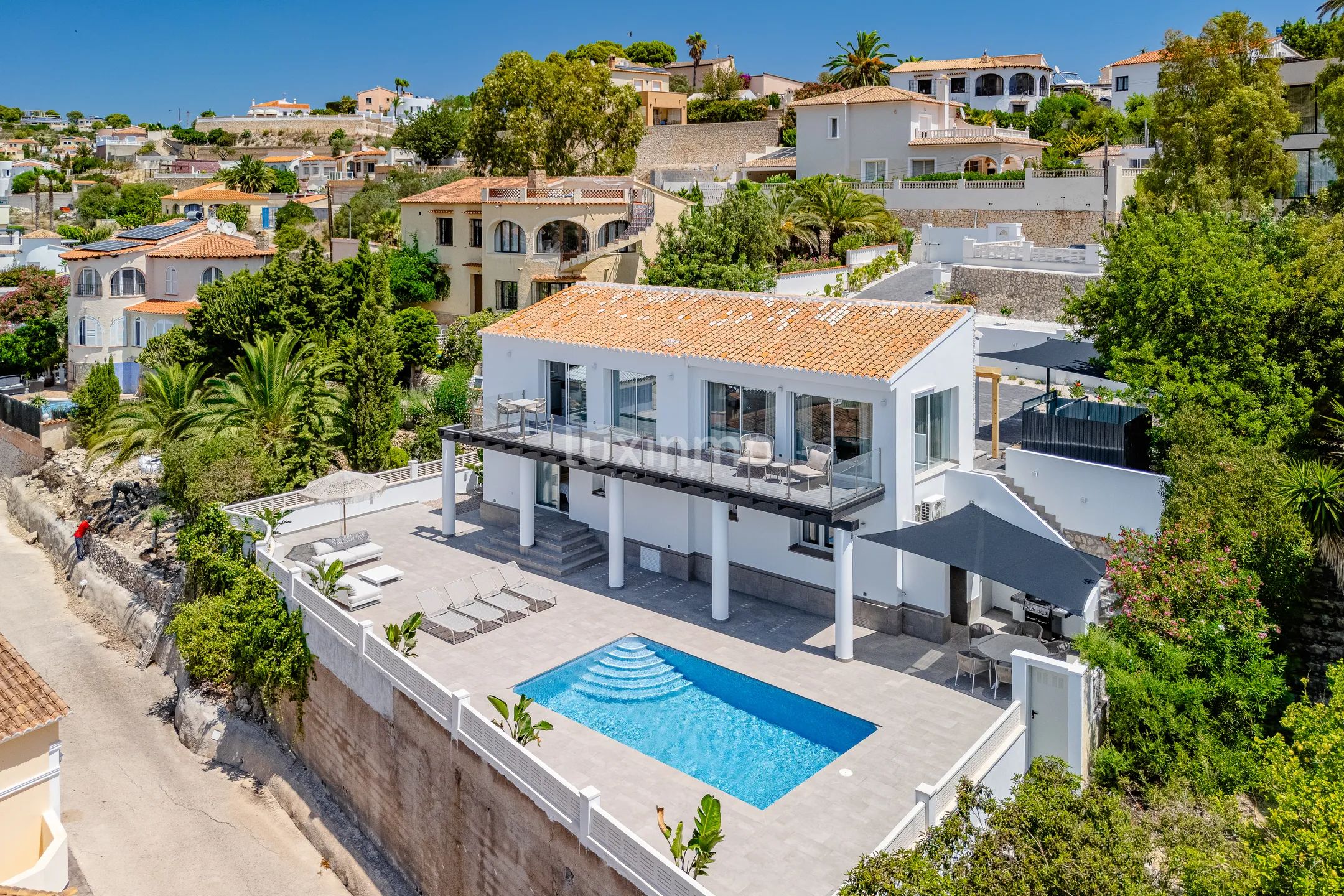 Stunning remodeled sea view villa in Calpe, Costa Blanca