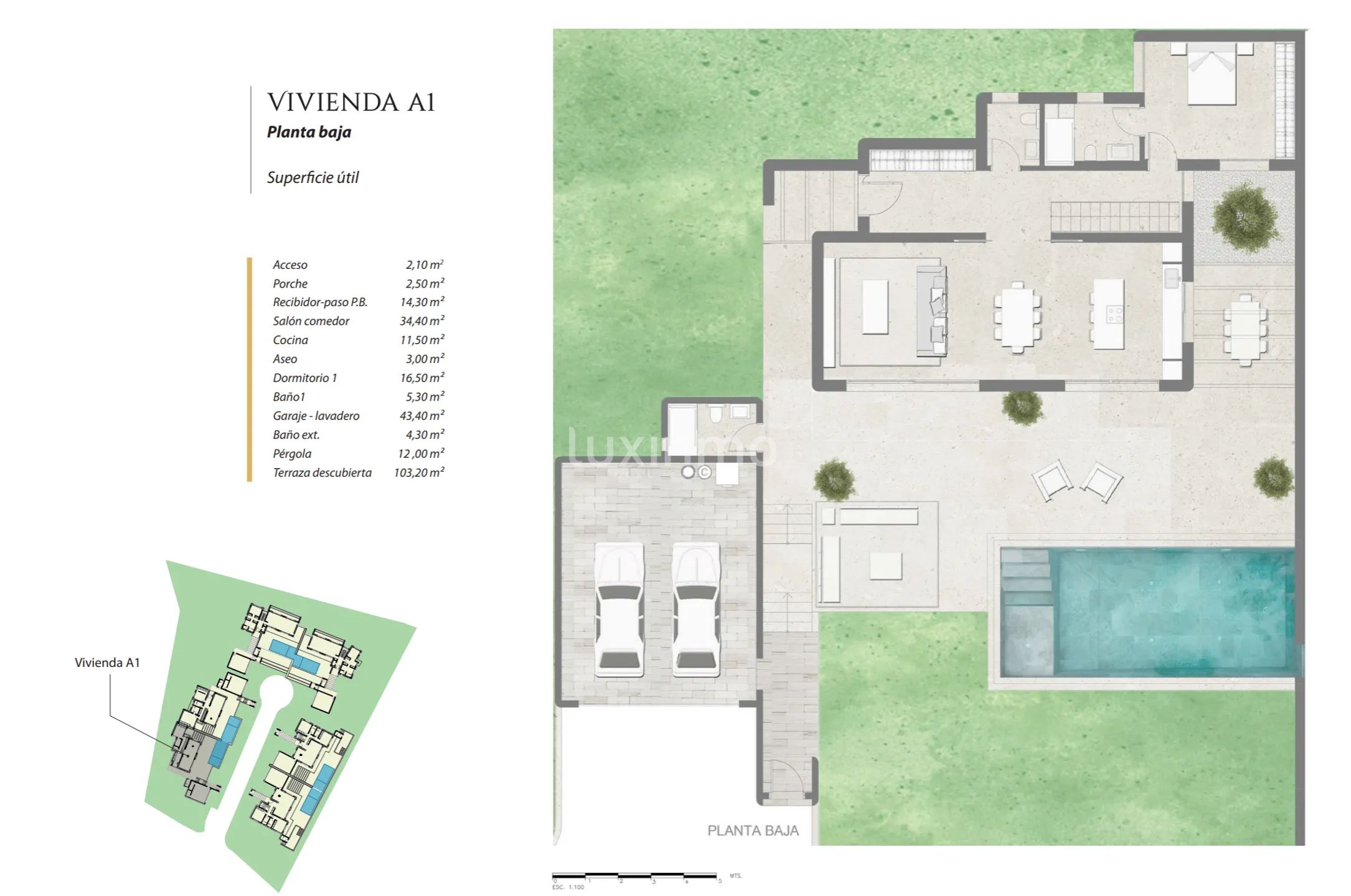 Modern Villa in Moraira — Floor Plan 1