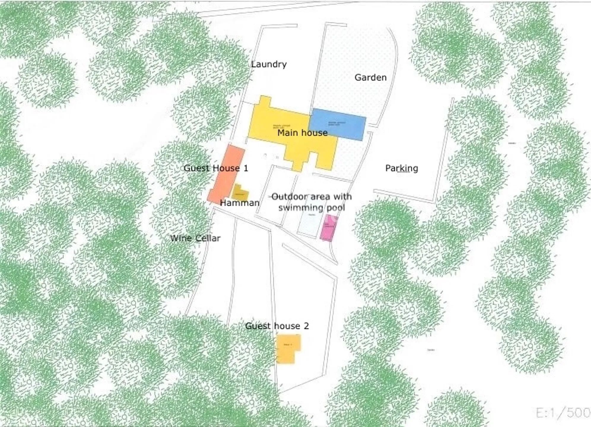 1800-talsgård förvandlad till ett modernt Ibiza Retreat — Floor Plan 1