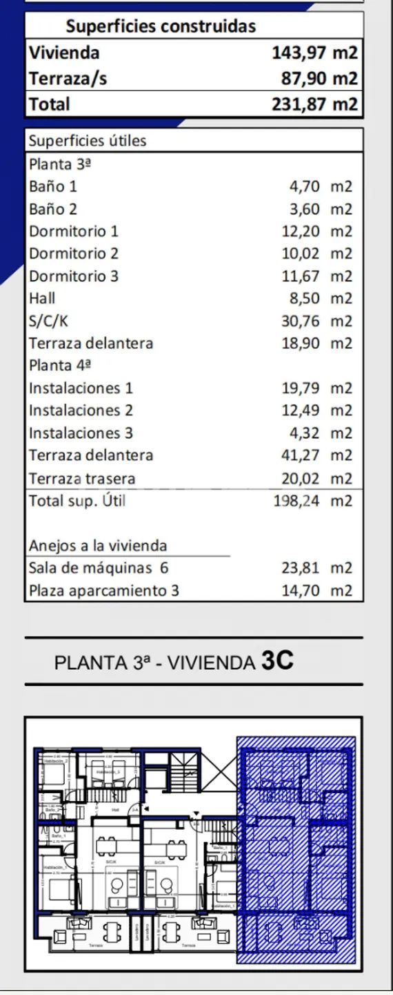Modern Penthouse in Villajoyosa — Floor Plan 1