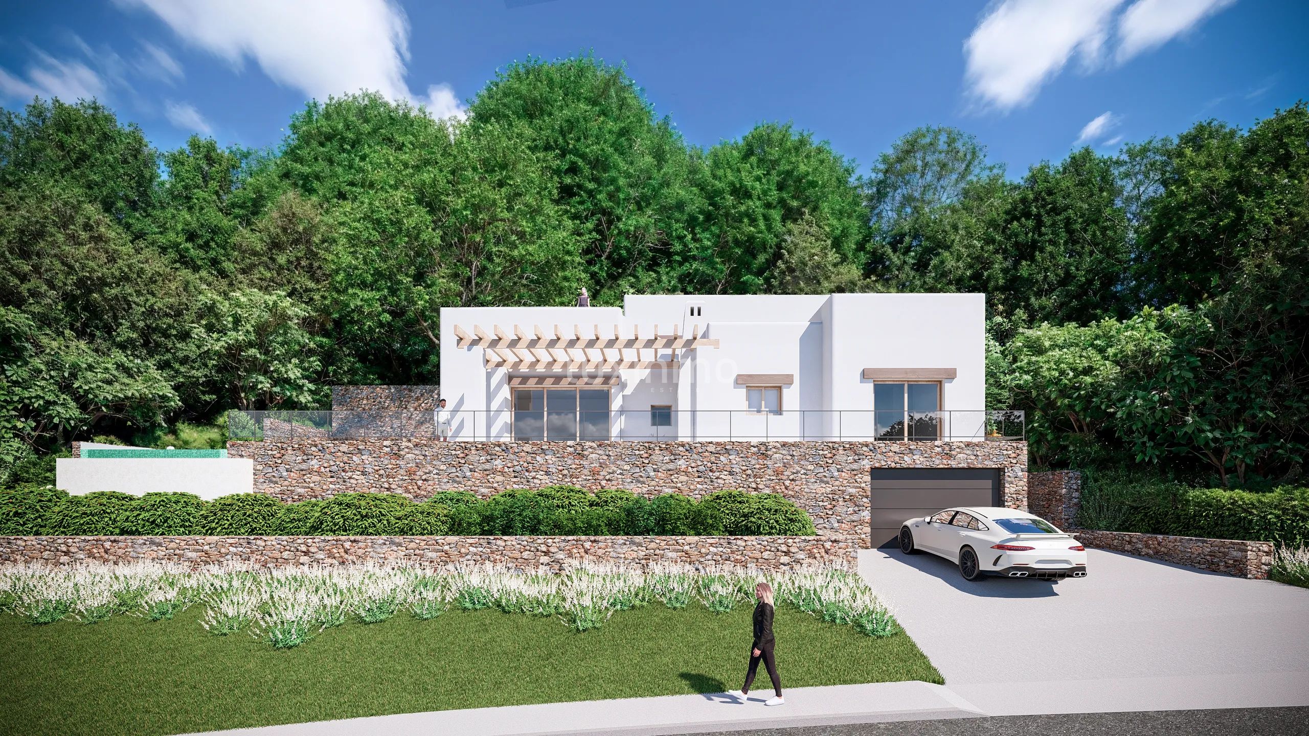 Willa w stylu Ibiza w projekcie na sprzedaż w Javea