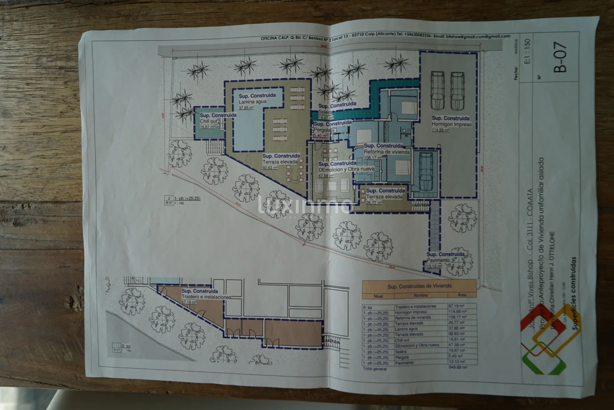 Modern luxury villa in Calpe — Floor Plan 1