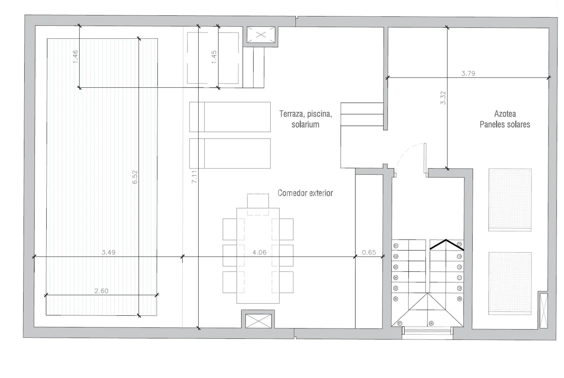Modernes Reihenhaus in Ibiza — Floor Plan 7