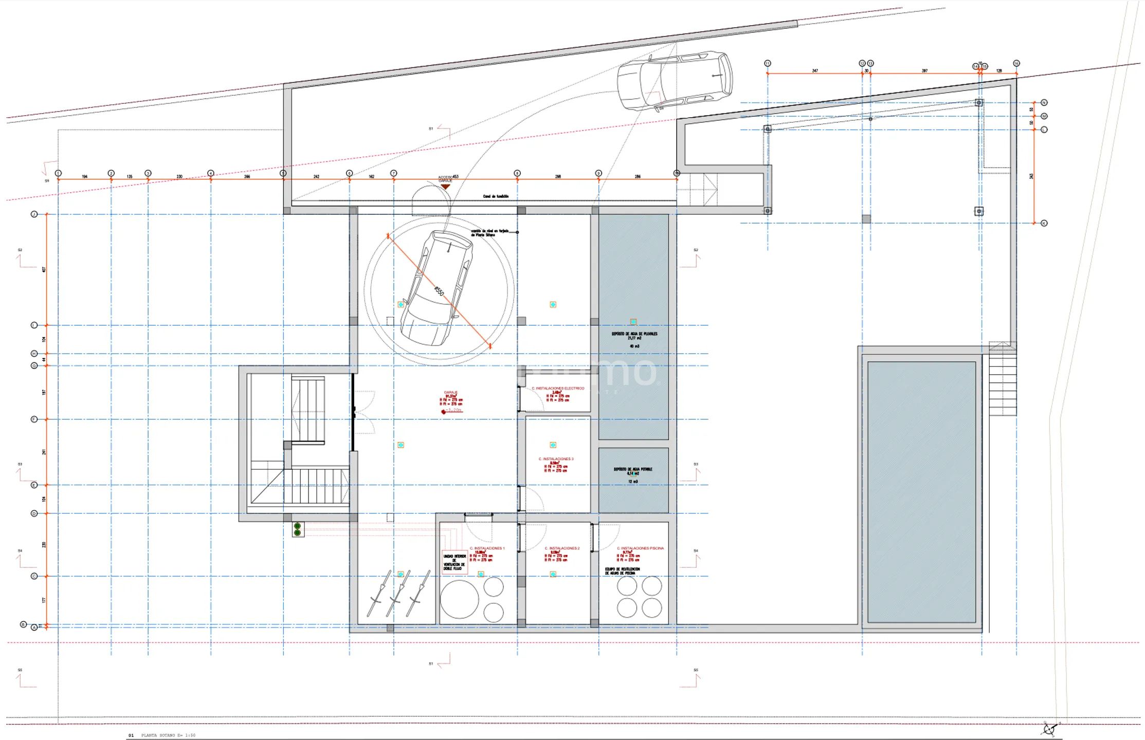 Plot with licence near Cala Olivera and golf course — Floor Plan 6