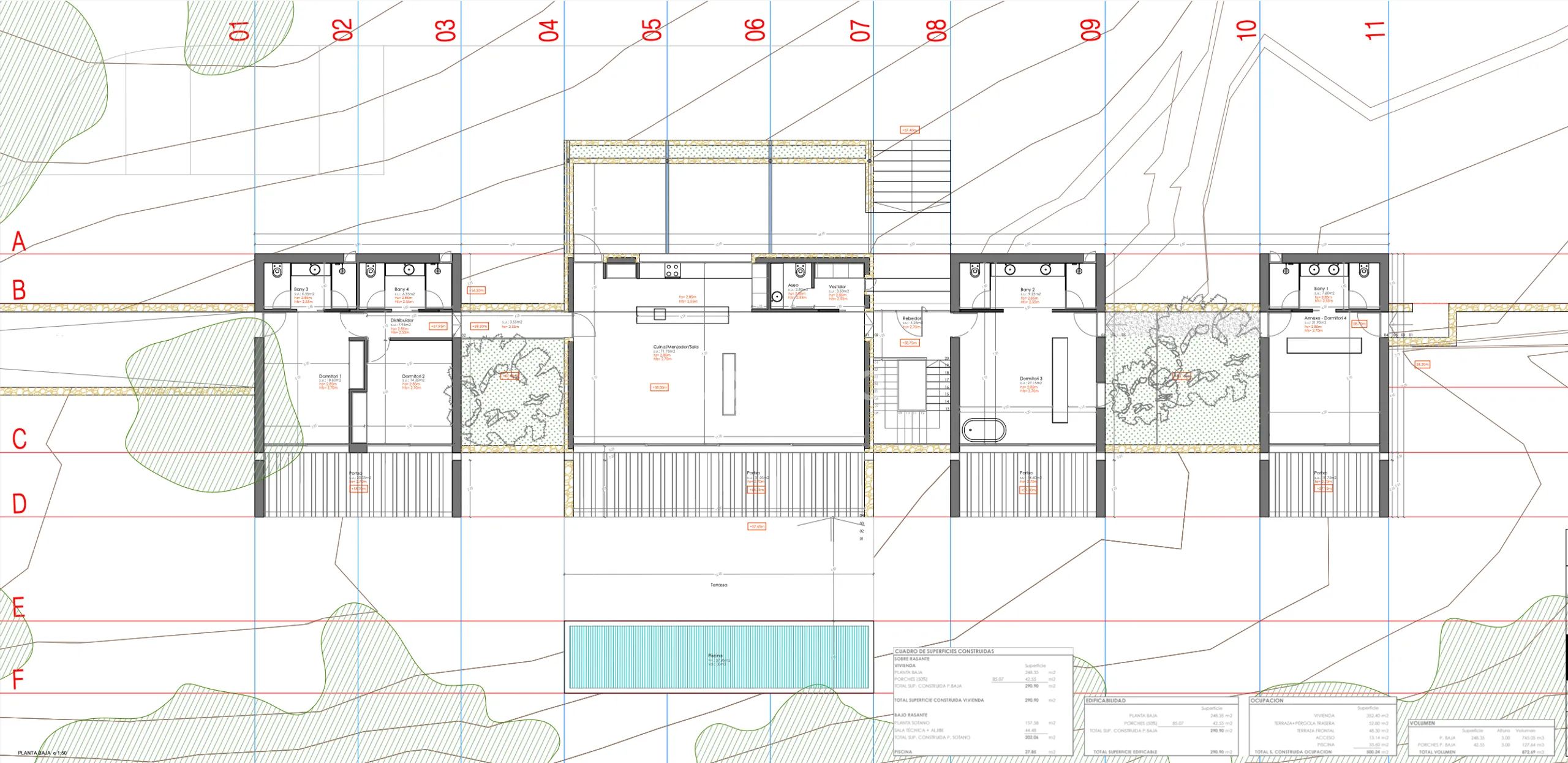 Fantástica Parcela Rústica con Licencia de Obras Aprobada - Perfecta para una Villa Moderna — Floor Plan 1