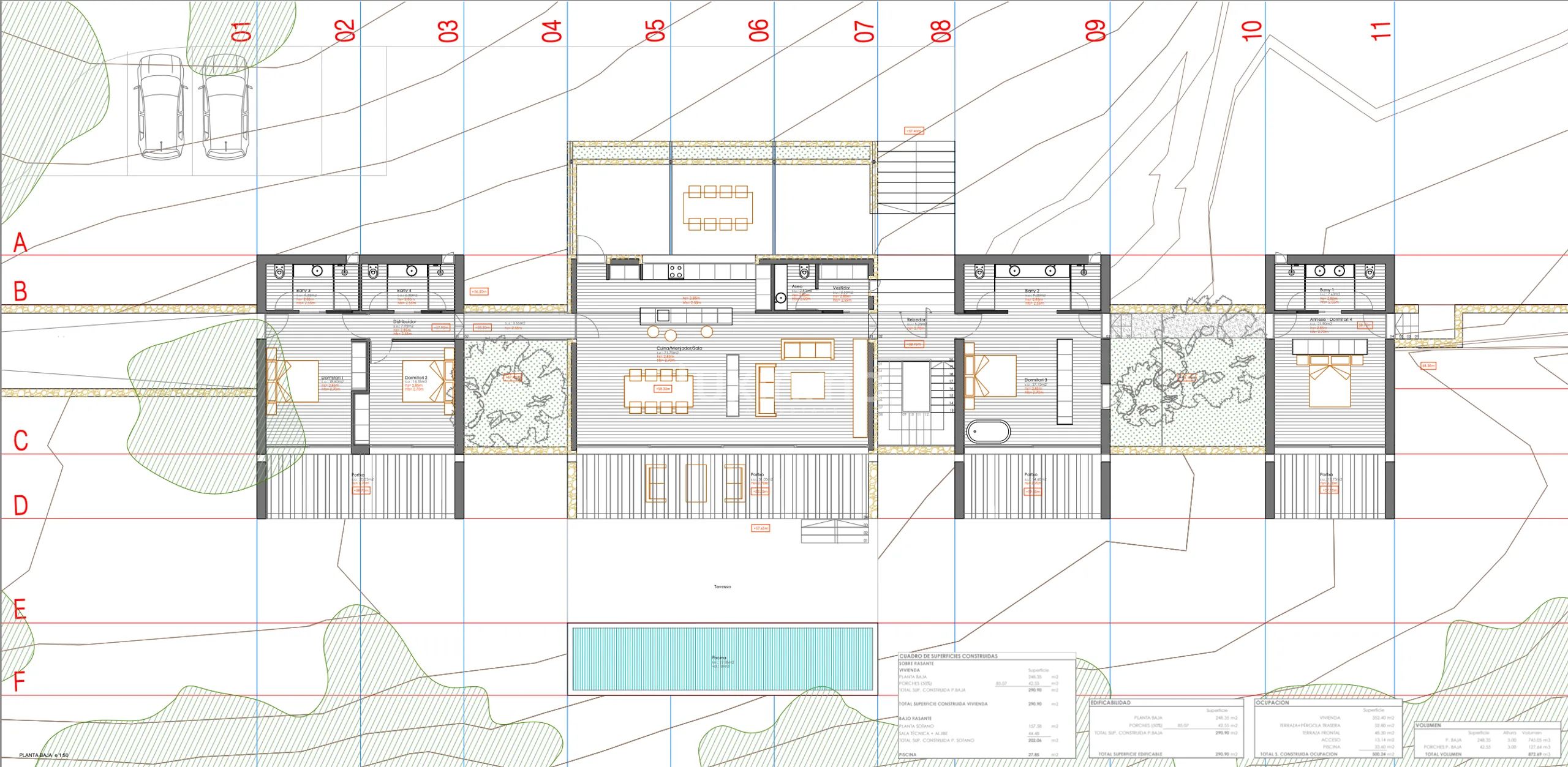 Fantástica Parcela Rústica con Licencia de Obras Aprobada - Perfecta para una Villa Moderna — Floor Plan 2