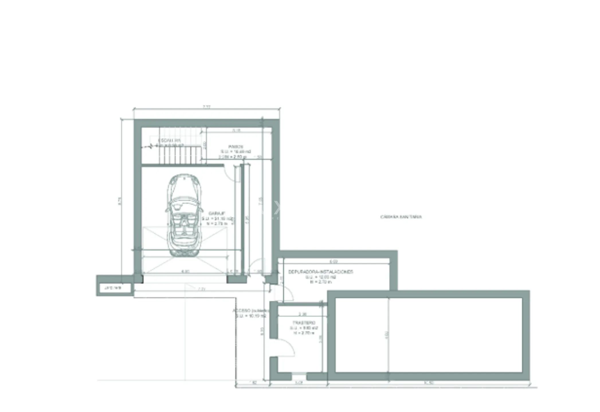 Ny, moderne og byggeklar villa med fantastisk fjellutsikt i Calpe — Floor Plan 3