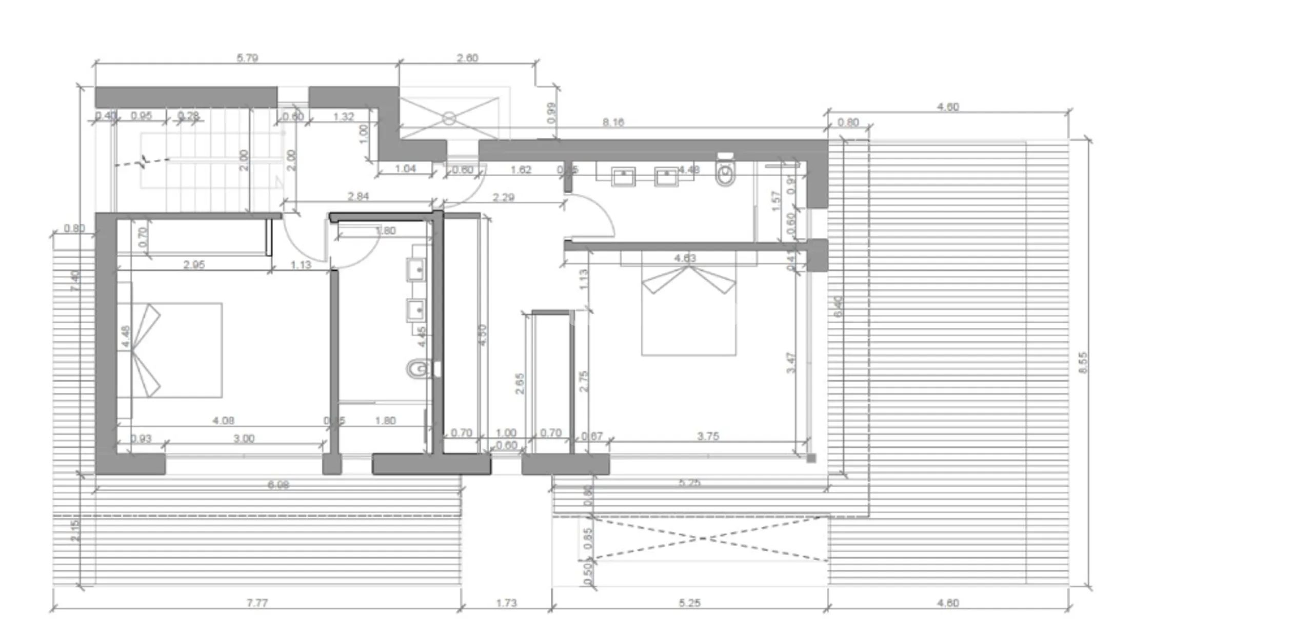 Ny, moderne og byggeklar villa med fantastisk fjellutsikt i Calpe — Floor Plan 2