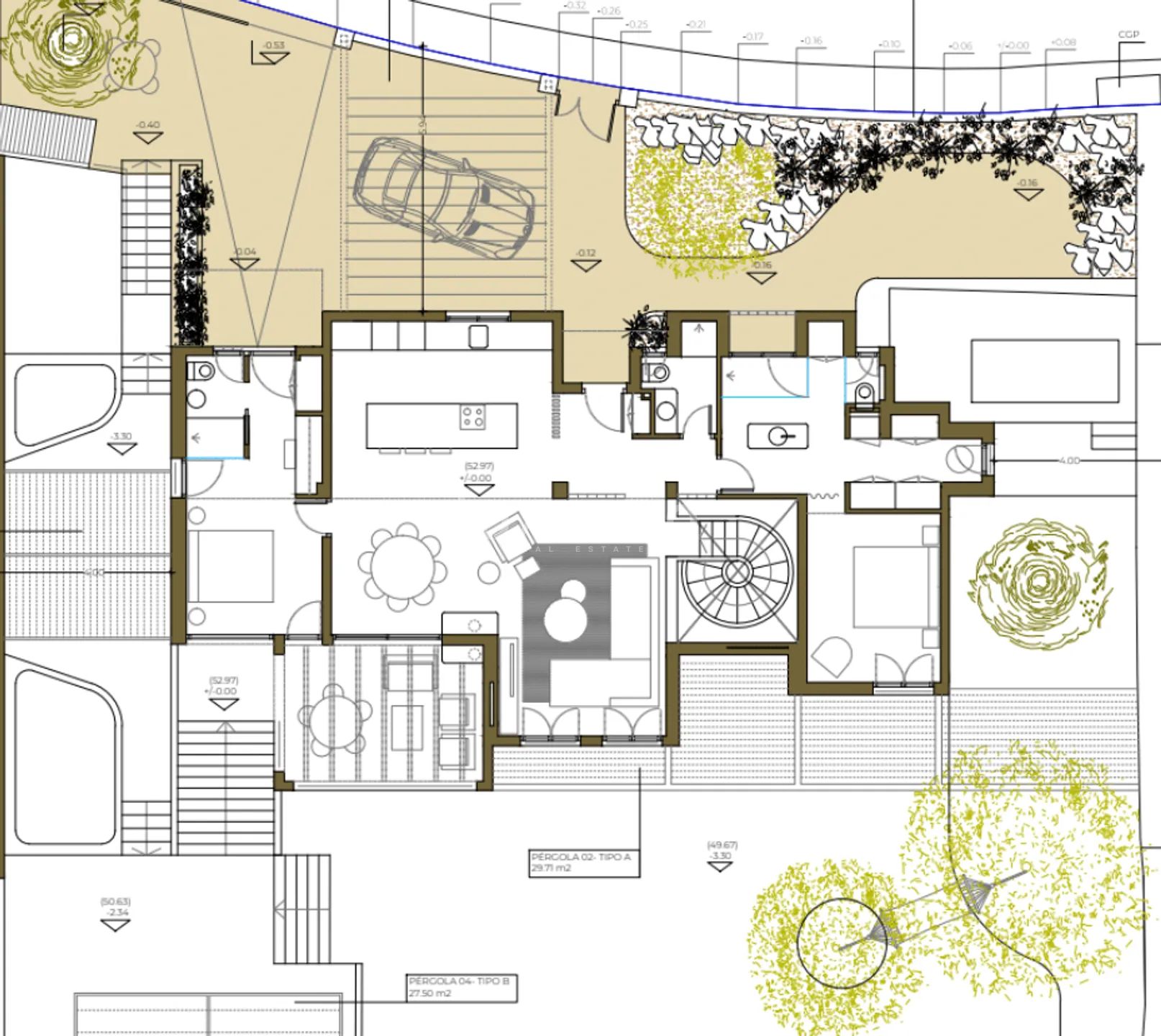 Remodelled modern villa with sea views in La Fustera — Floor Plan 2