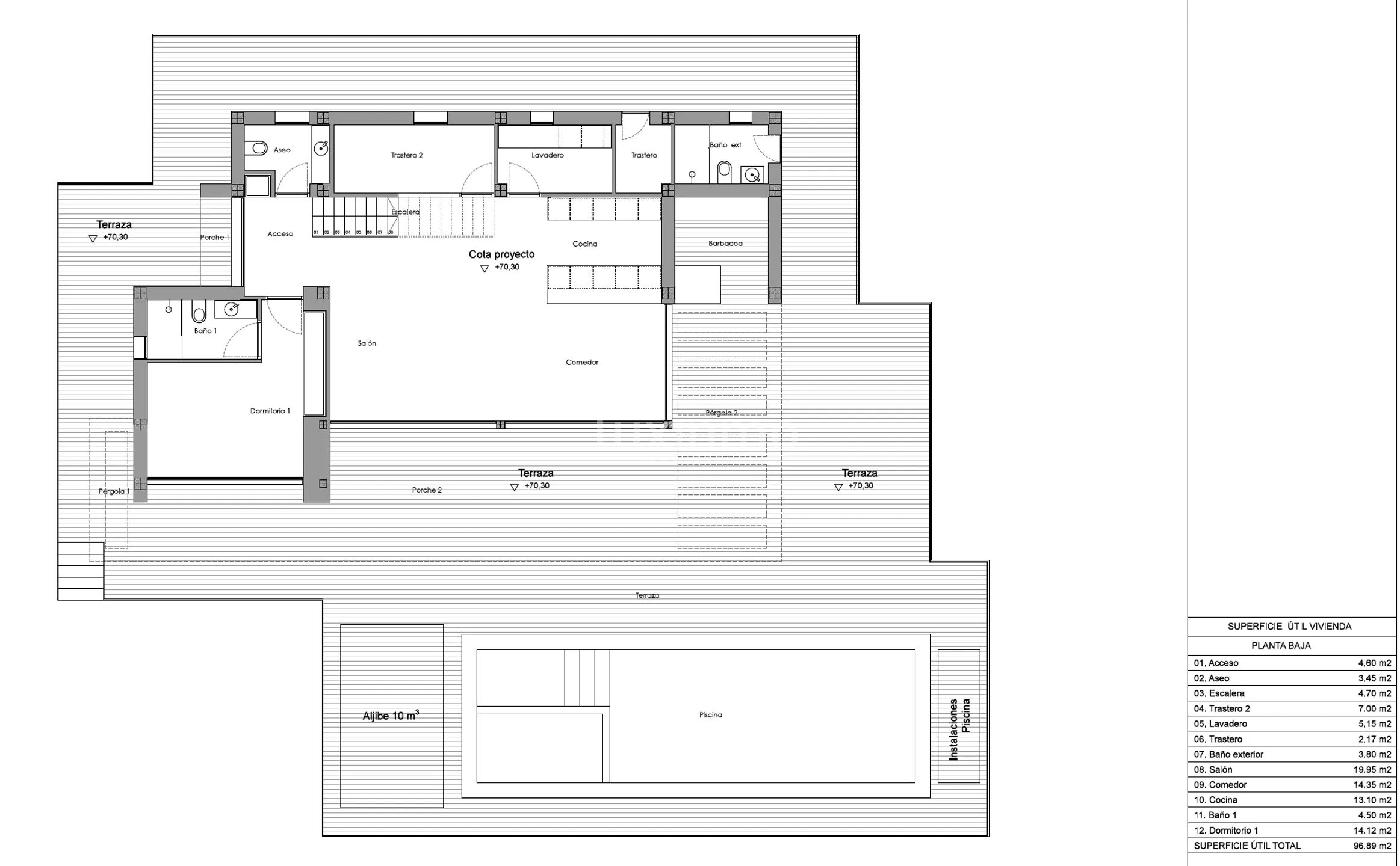 Moderne Neubauvilla mit Meerblick in Moraira — Floor Plan 2