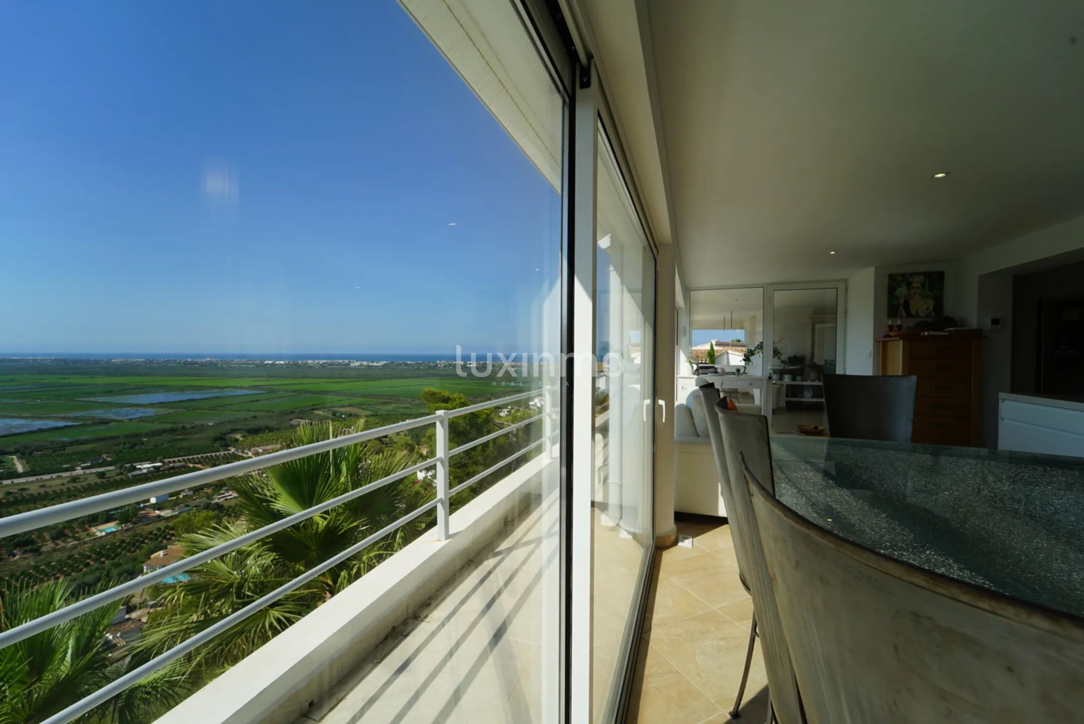 Modern villa with panoramic sea views