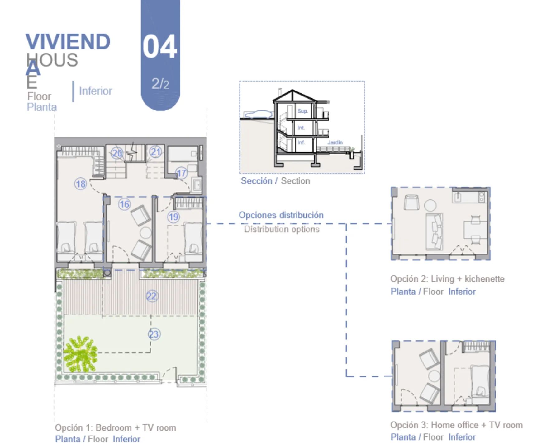 Modern Rekkehus i Coloma — Floor Plan 2