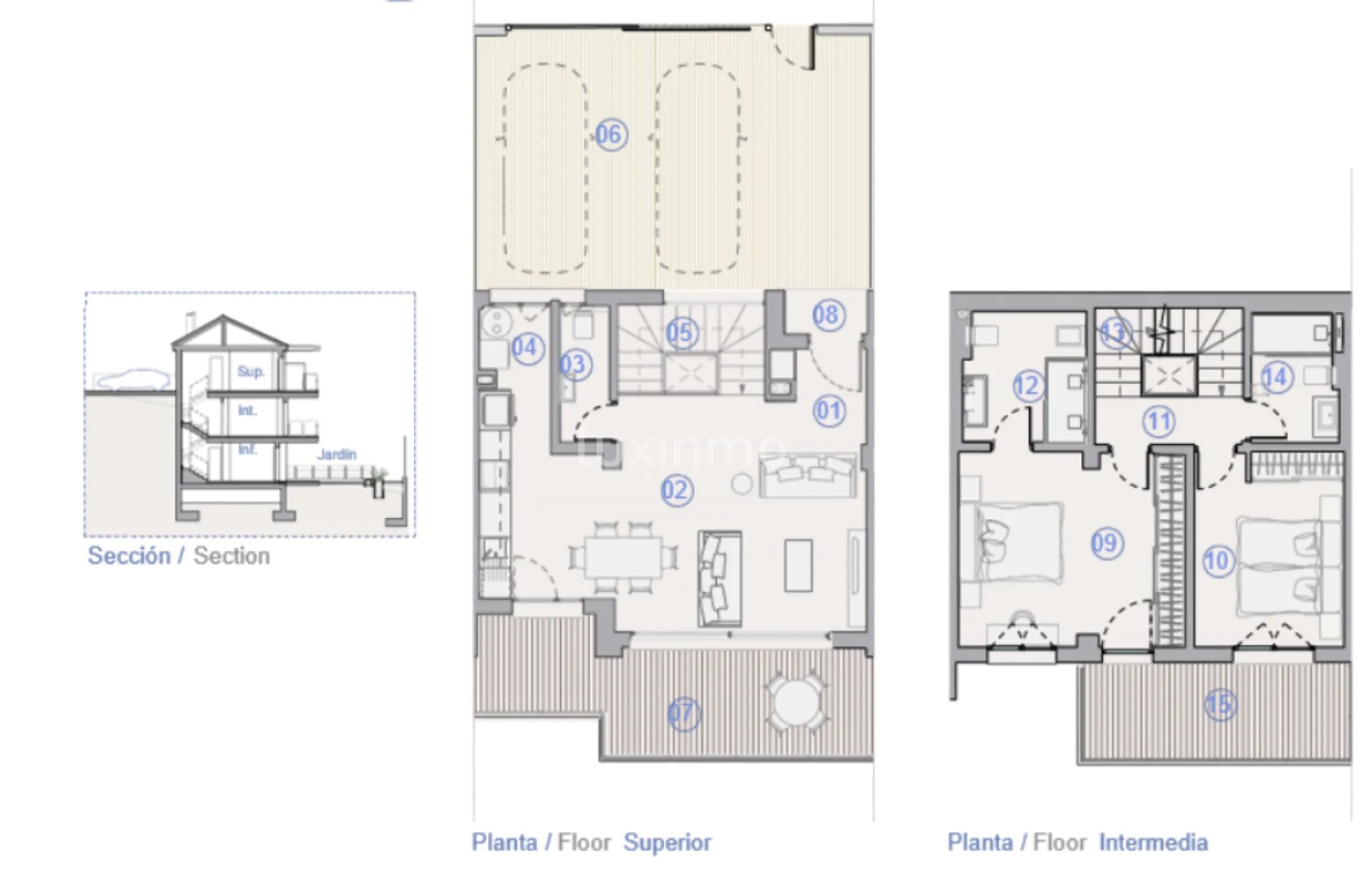 Modern Rekkehus i Coloma — Floor Plan 1