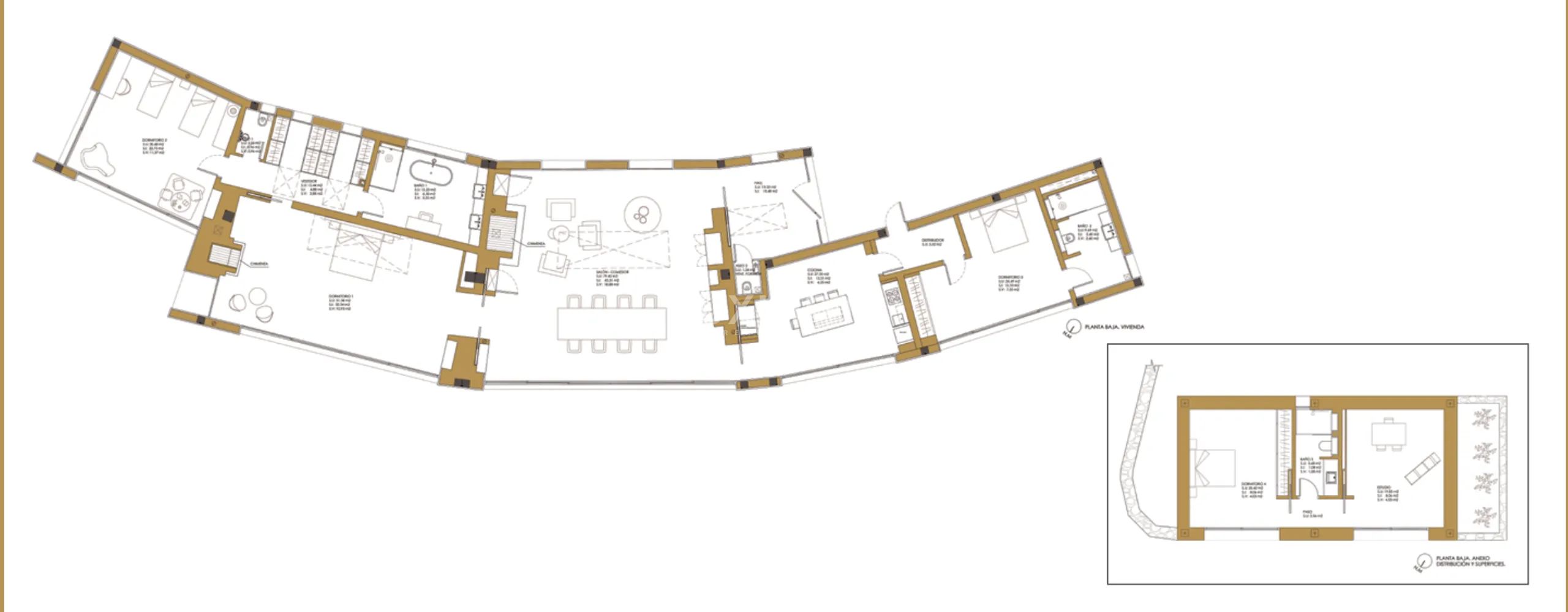 Who Loves the Sun - Elegancia ibicenca contemporánea en un entorno natural privado — Floor Plan 1
