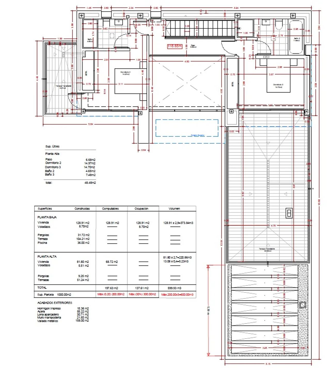 Luxury modern villa with pool in Portichol Javea for sale — Floor Plan 2