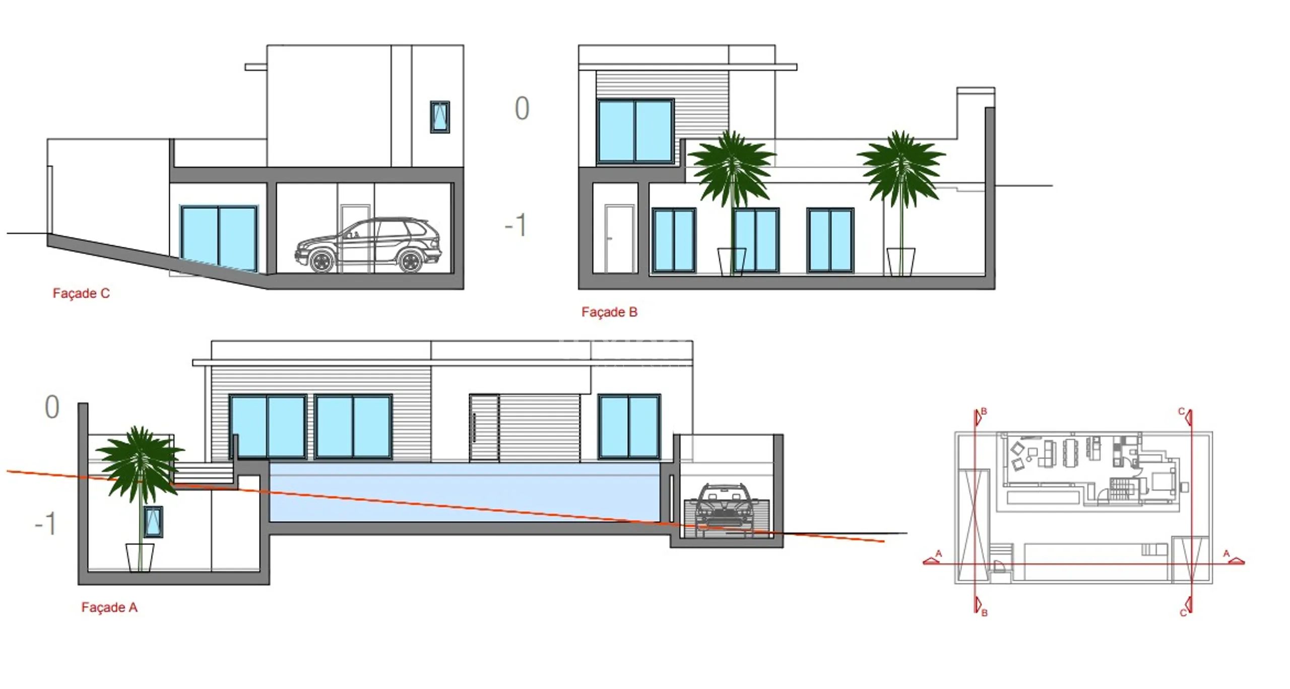 Finished modern villa in Rojales for sale — Floor Plan 2