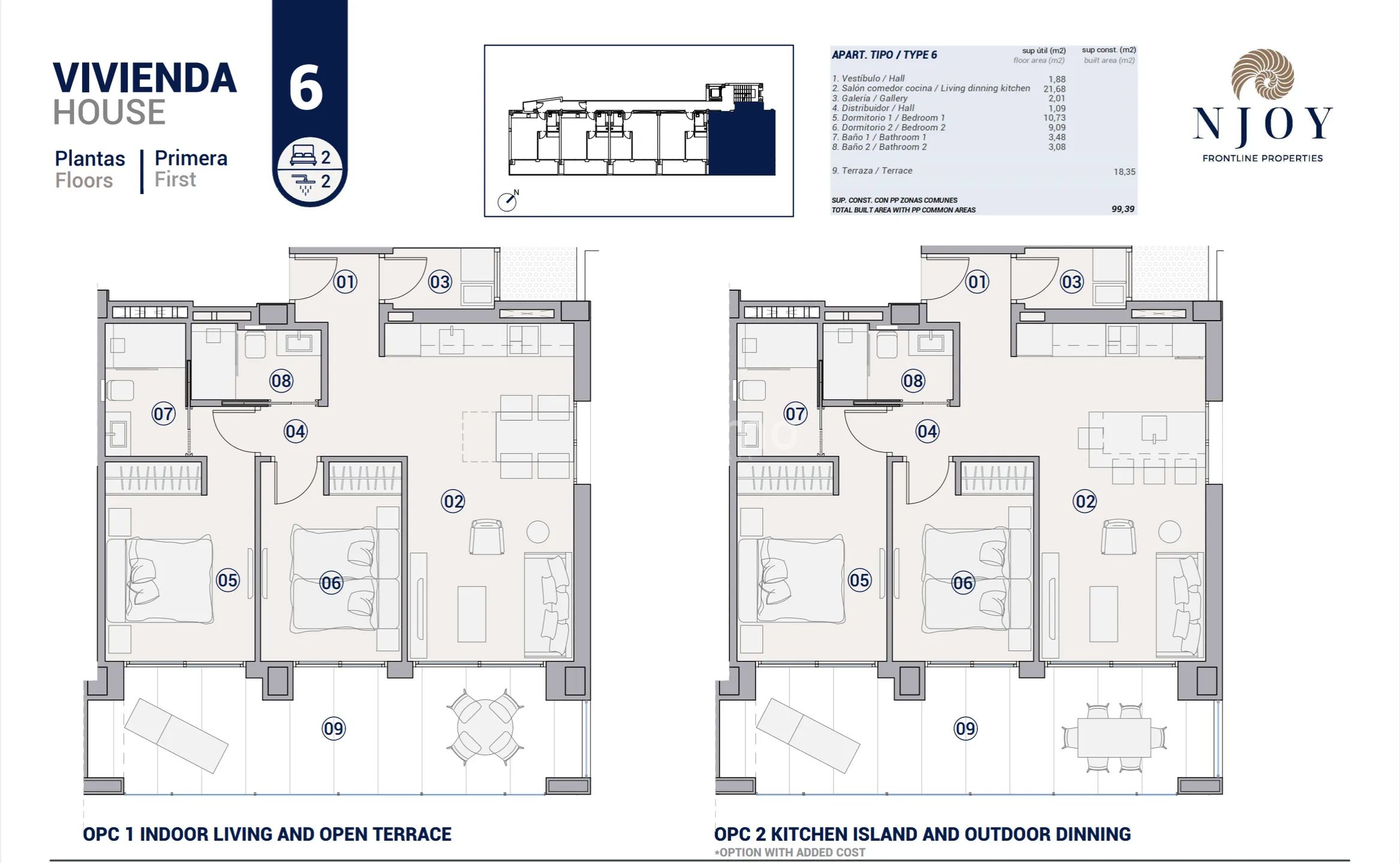Modern Apartment in Poble Nou — Floor Plan 1