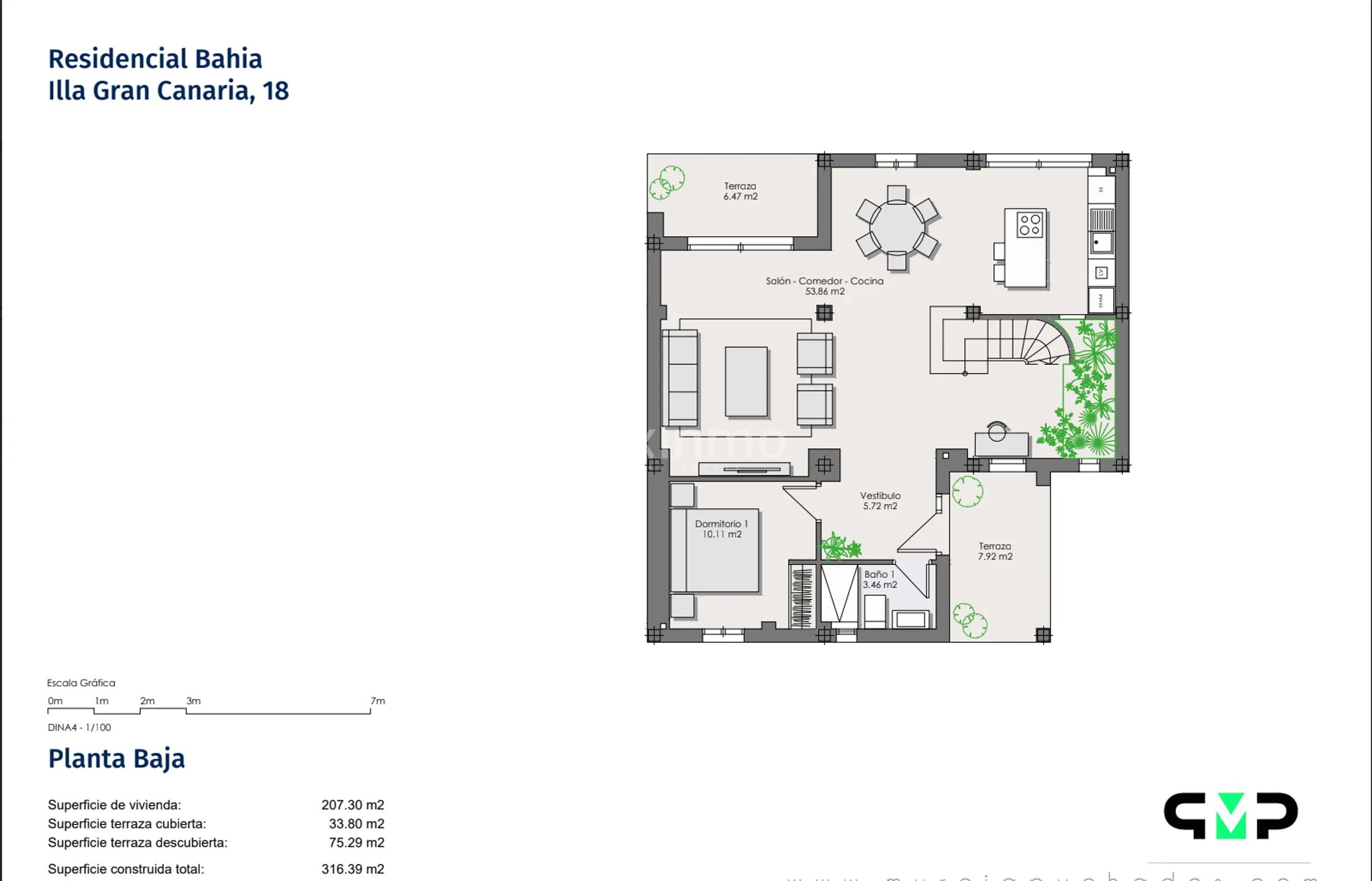 Отремонтированный дом с 5 спальнями в Финестрате — Floor Plan 2