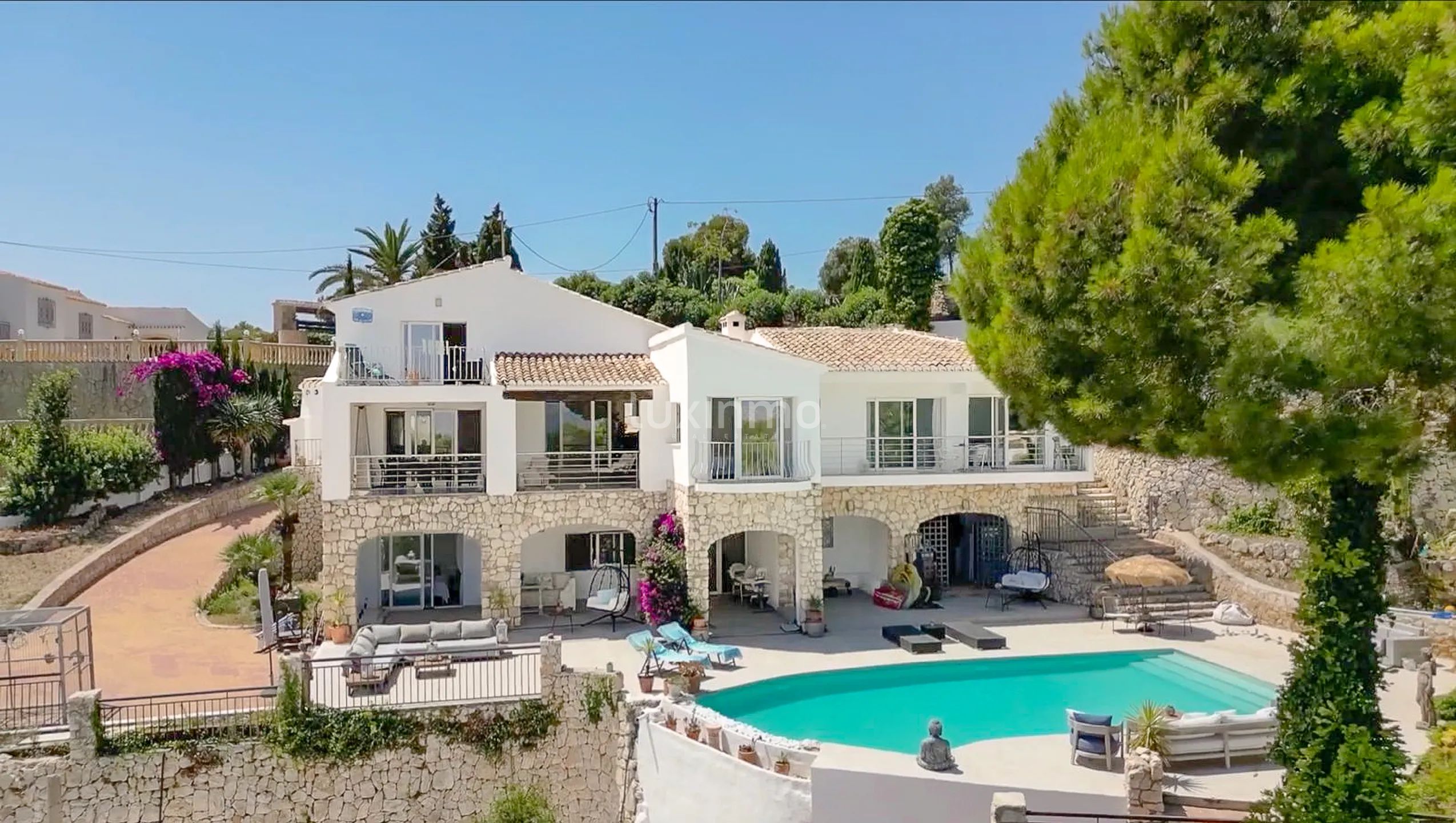 Mediterranean 5 bedroom villa with pool and panoramic sea views in Jávea