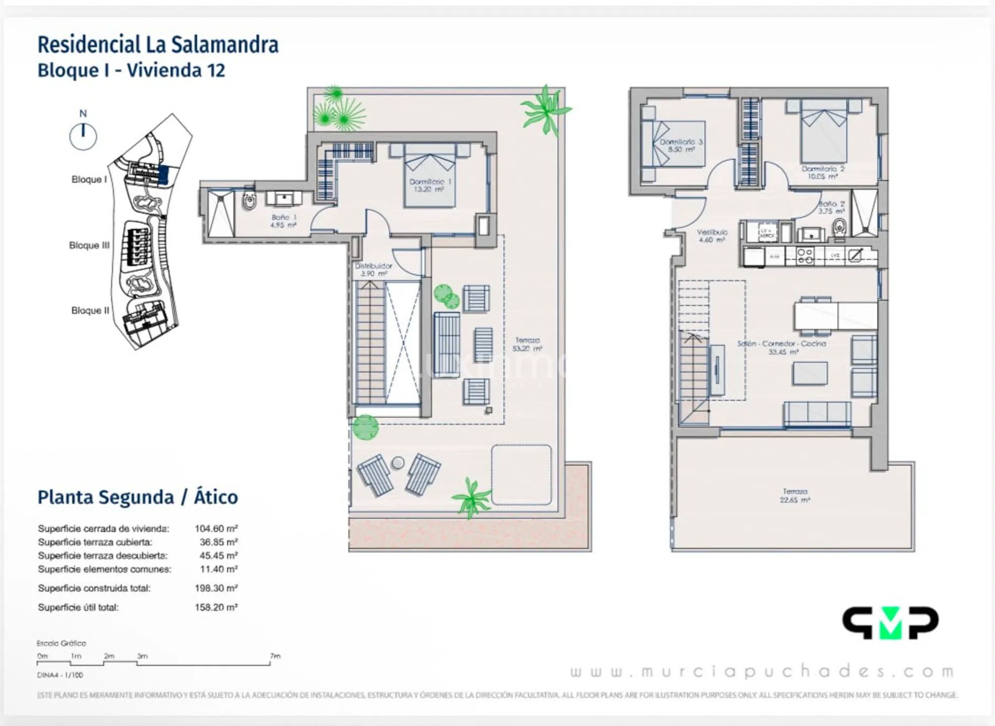 Modern Penthouse in Sierra Cortina Urbanization — Floor Plan 1