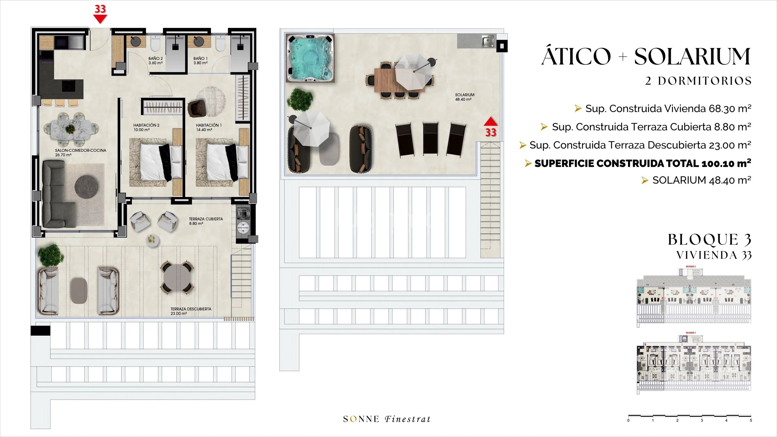 Modern Penthouse in Balcón de Finestrat — Floor Plan 1