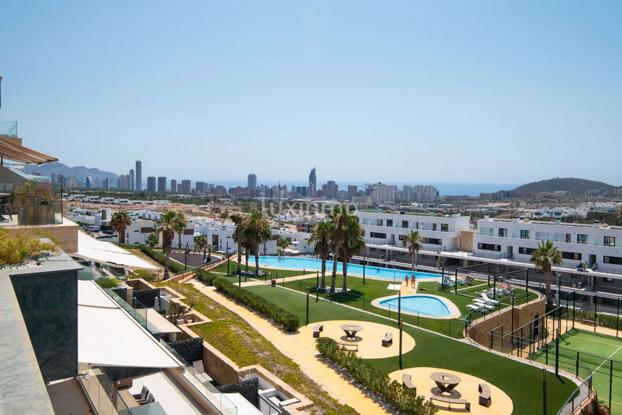 Modern new build penthouse with panoramic sea views
