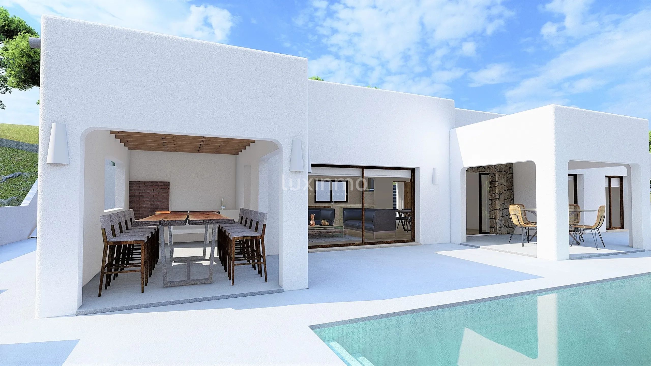 Villa i Ibiza-stil i projekt i Benitachell till salu — photo 8