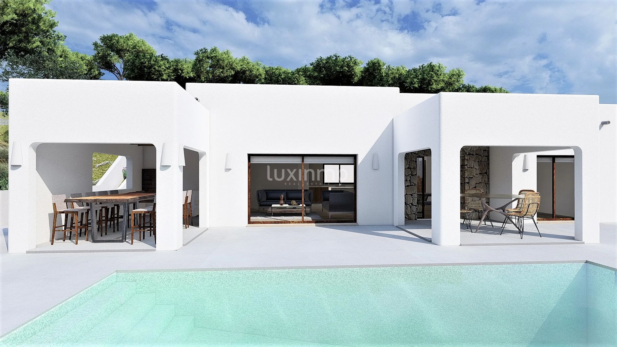 Villa i Ibiza-stil i projekt i Benitachell till salu — photo 6