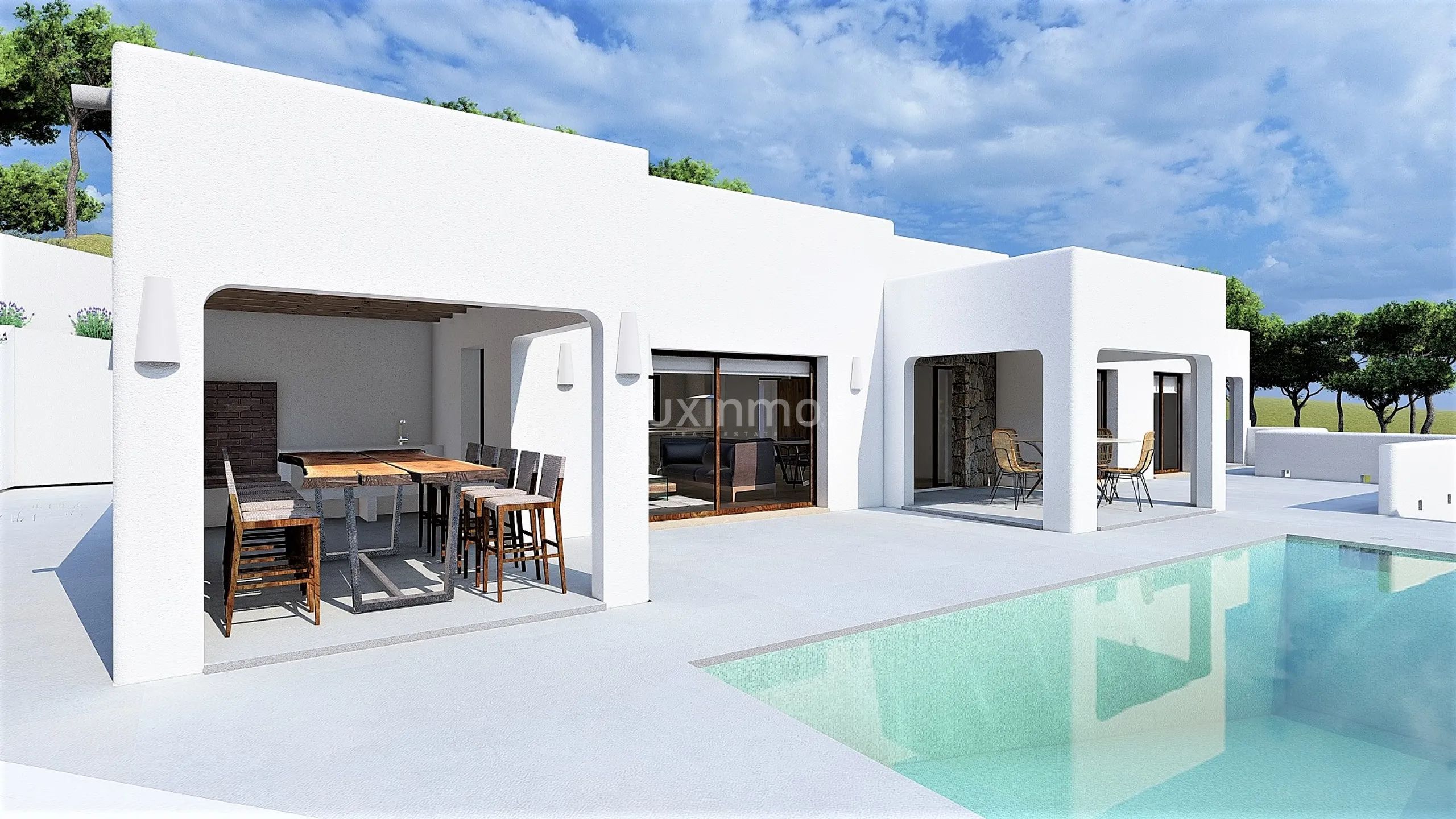 Villa i Ibiza-stil i projekt i Benitachell till salu — photo 5