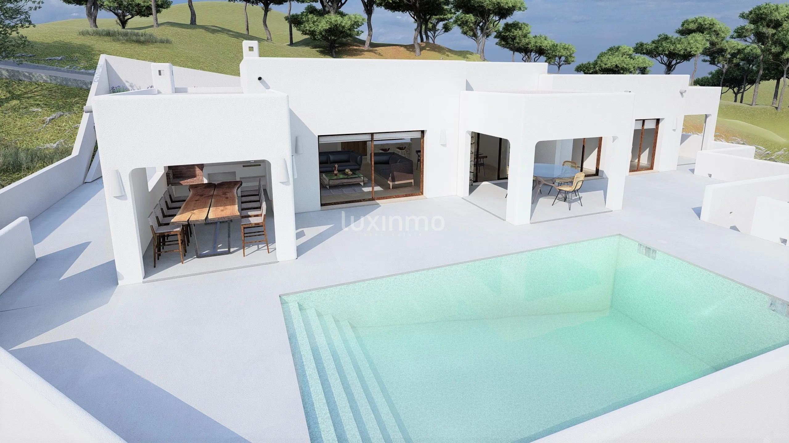 Villa i Ibiza-stil i projekt i Benitachell till salu — photo 7