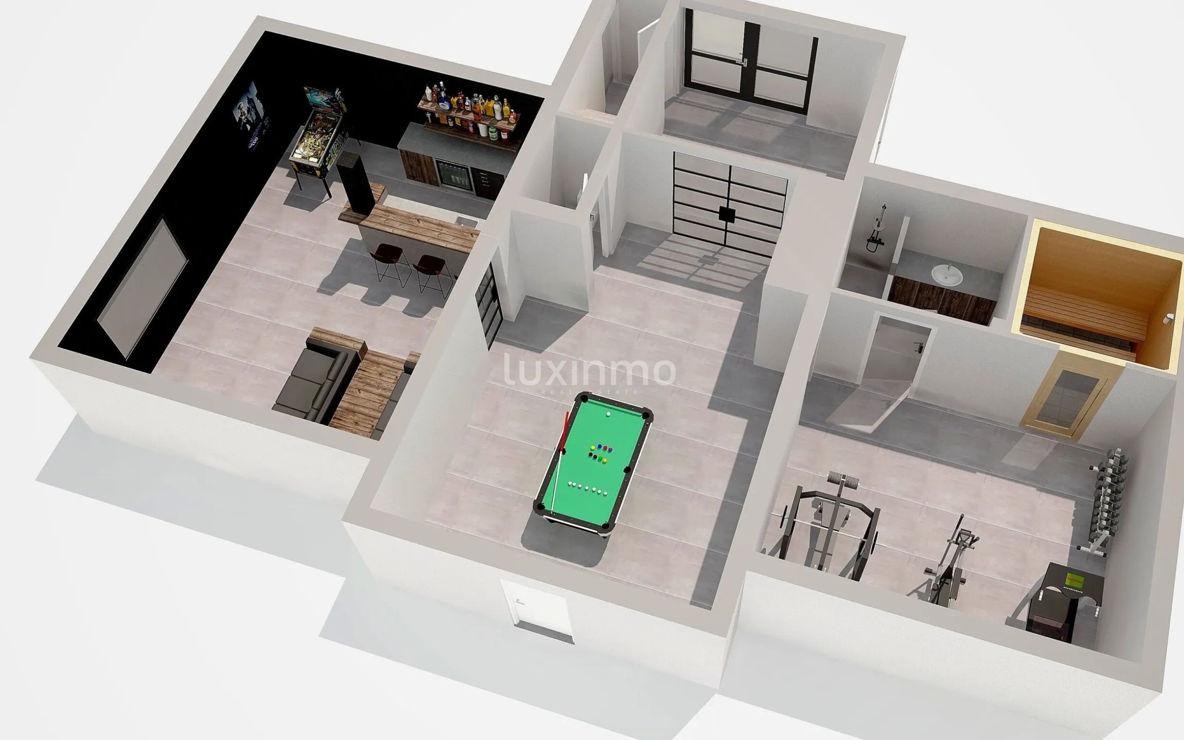 Uitzonderlijke villa in Ibiza-stijl met volledige privacy en panoramisch uitzicht op zee en de bergen in La Sella - Pedreguer — Floor Plan 4