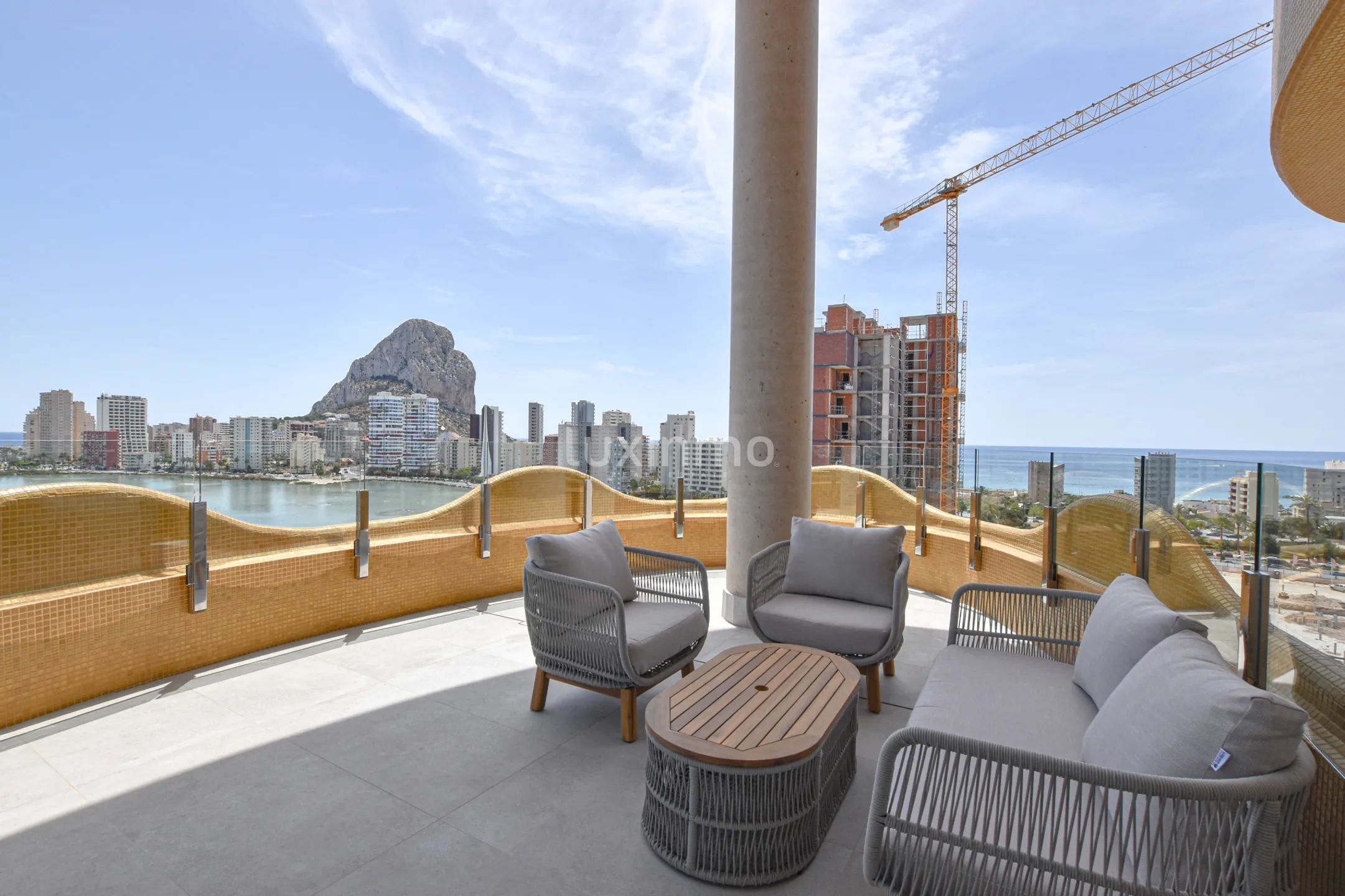 Modern appartement met uitzicht op zee te huur in Calpe