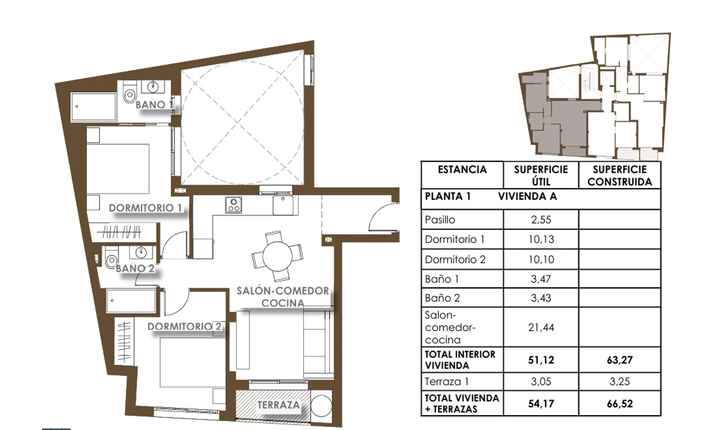 Modern Apartment in Torrevieja — Floor Plan 1