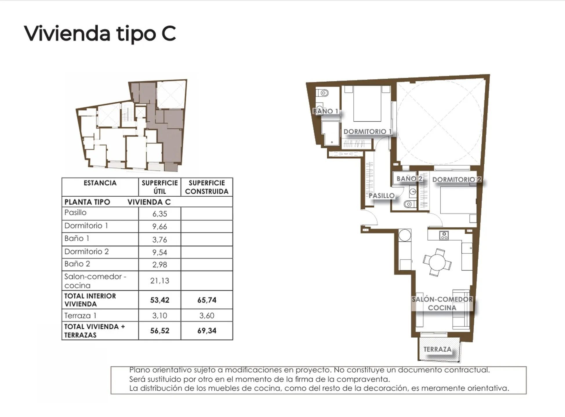 Modern Apartment in Torrevieja — Floor Plan 1
